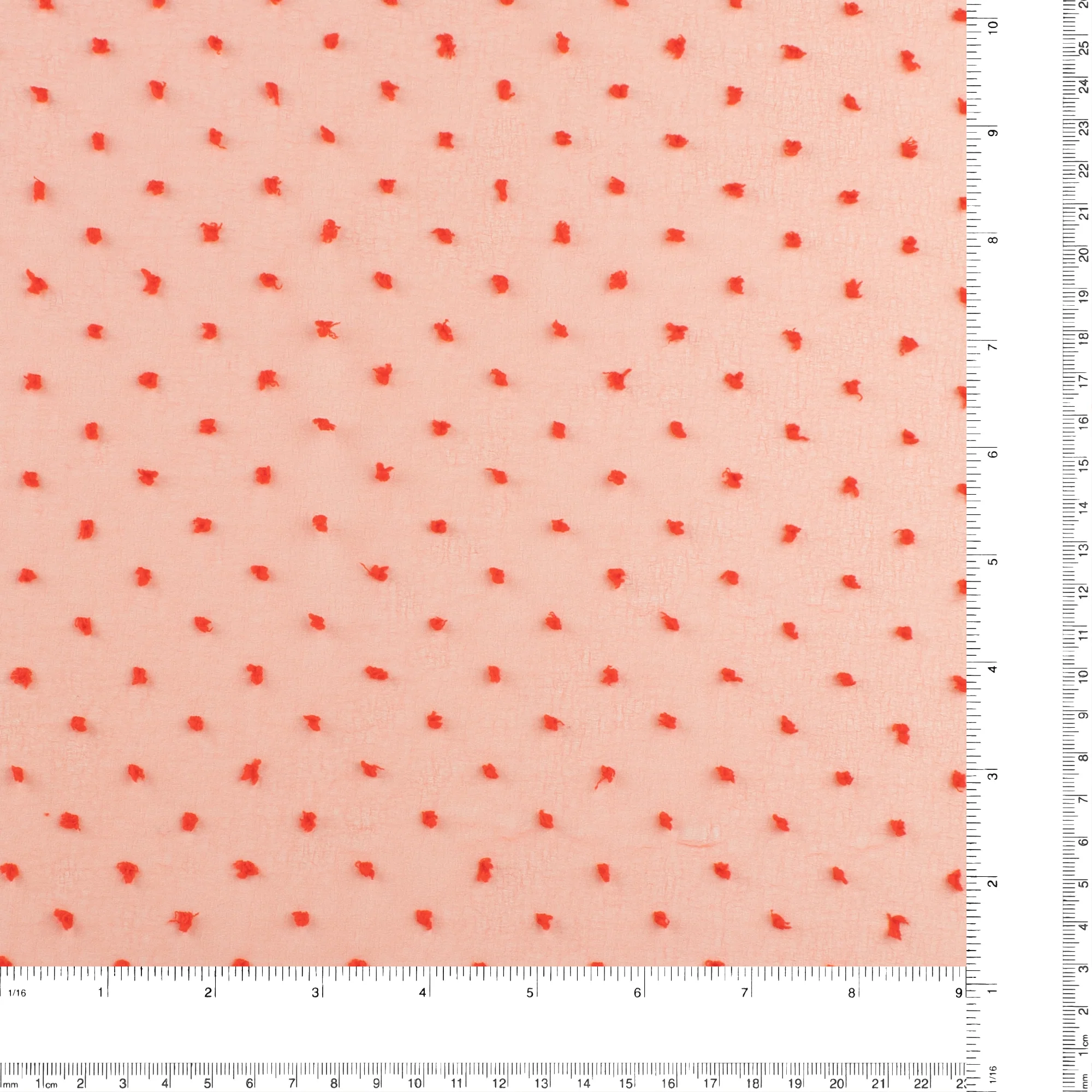 Organza Dot - ELEGANZA - 001 - Red - Image 3