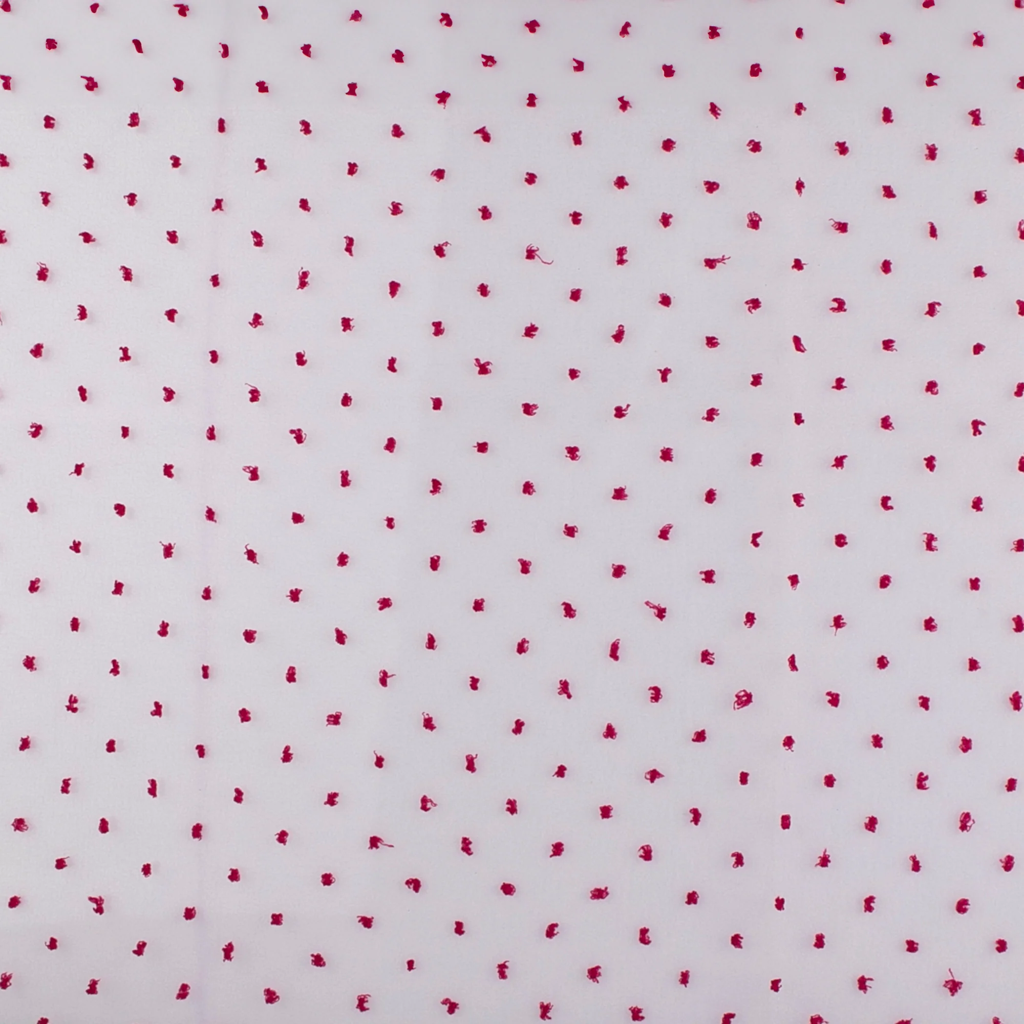 Organza with Embroidered Dot - DOTSY - Fuschia