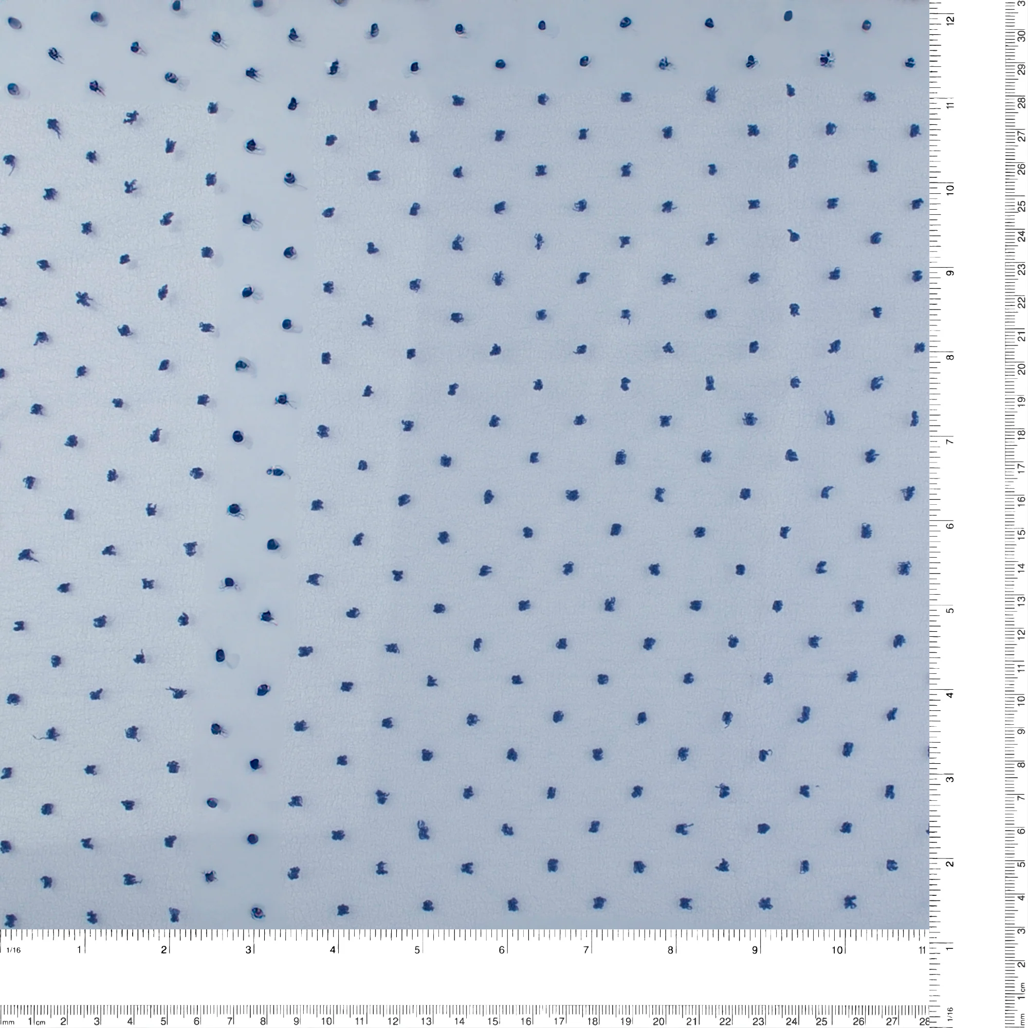 Organza with Embroidered Dot - DOTSY - Royal - Image 3