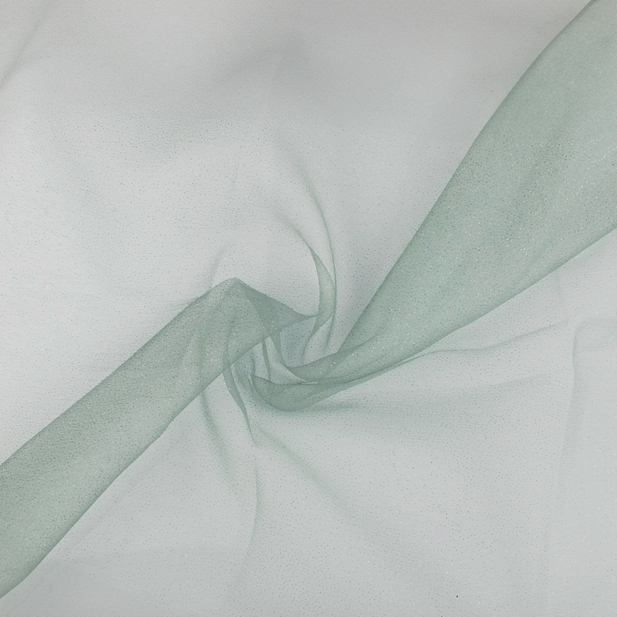 Organza with Foil Dot - DOTSY - Sage - Image 2