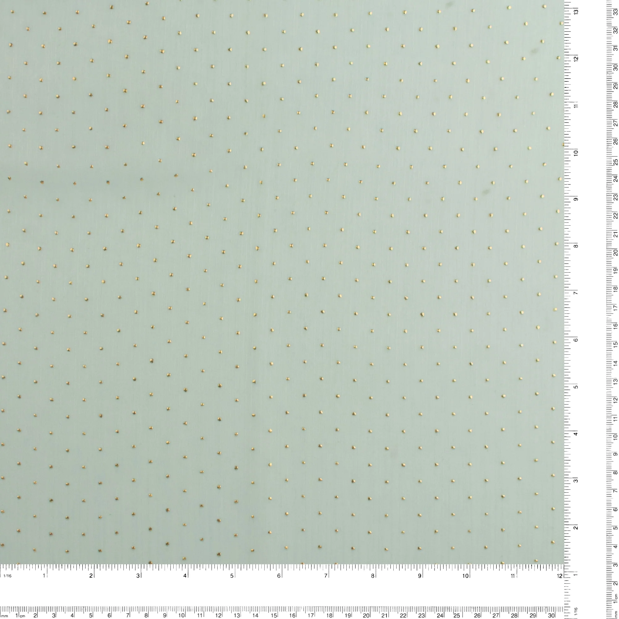 Organza with Swiss dot - WHIMSICAL - 001 - Aqua - Image 3