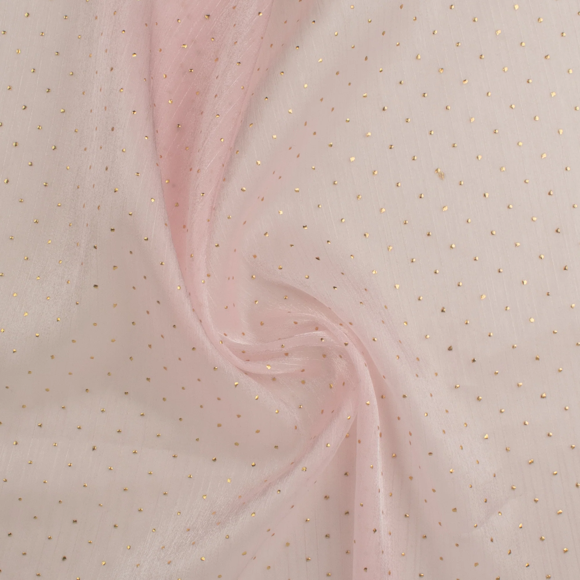 Organza with Swiss dot - WHIMSICAL - 002 - Pink - Image 2