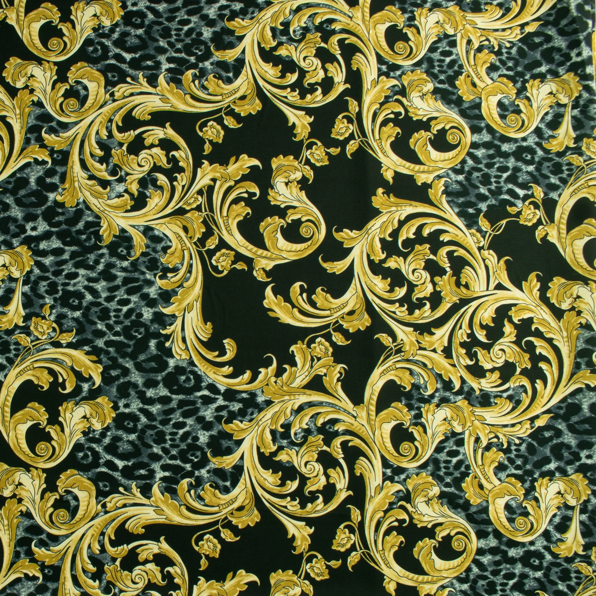 Peachskin Faille Print - NORA - 007 - Grey