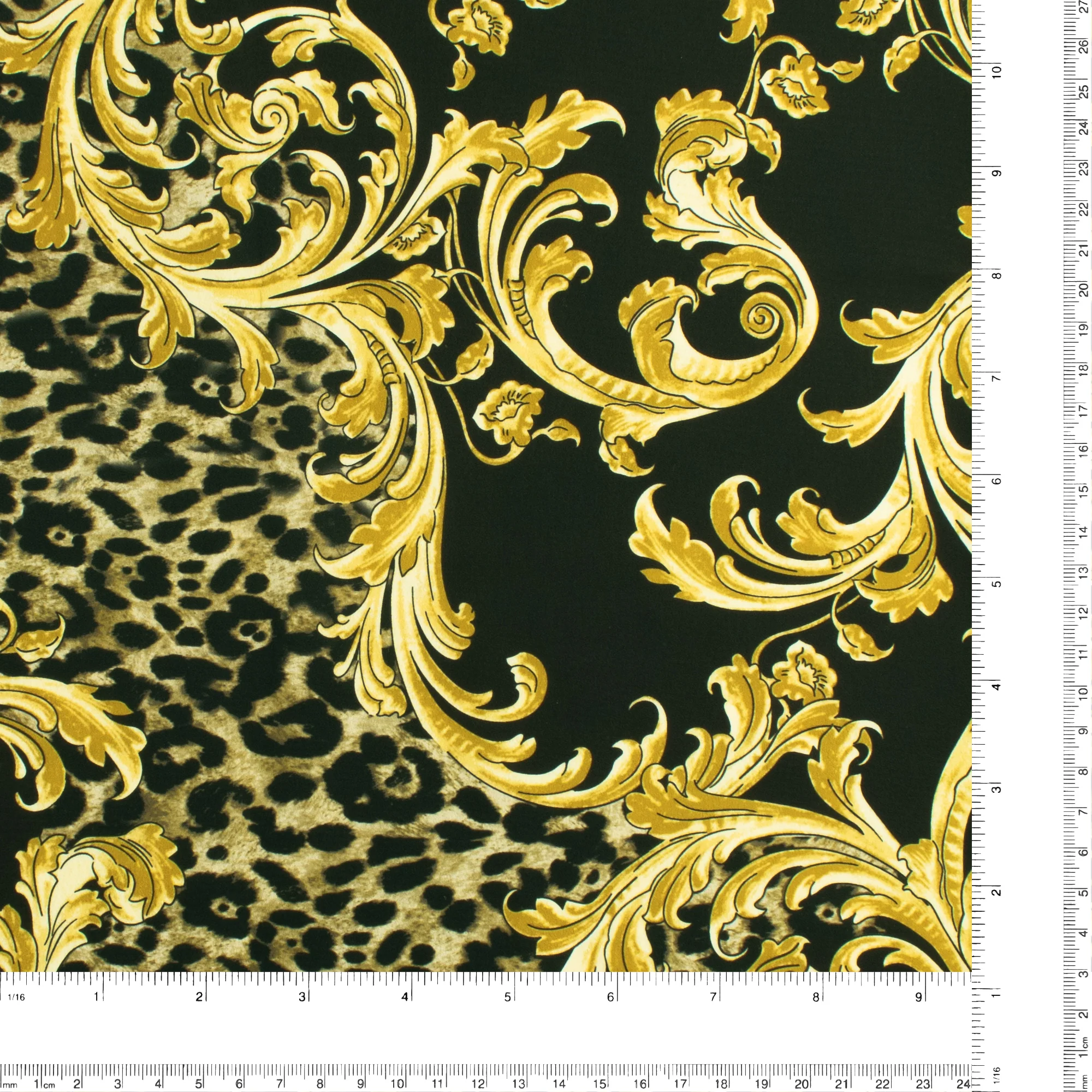 Peachskin Faille Print - NORA - 008 - Tan - Image 3