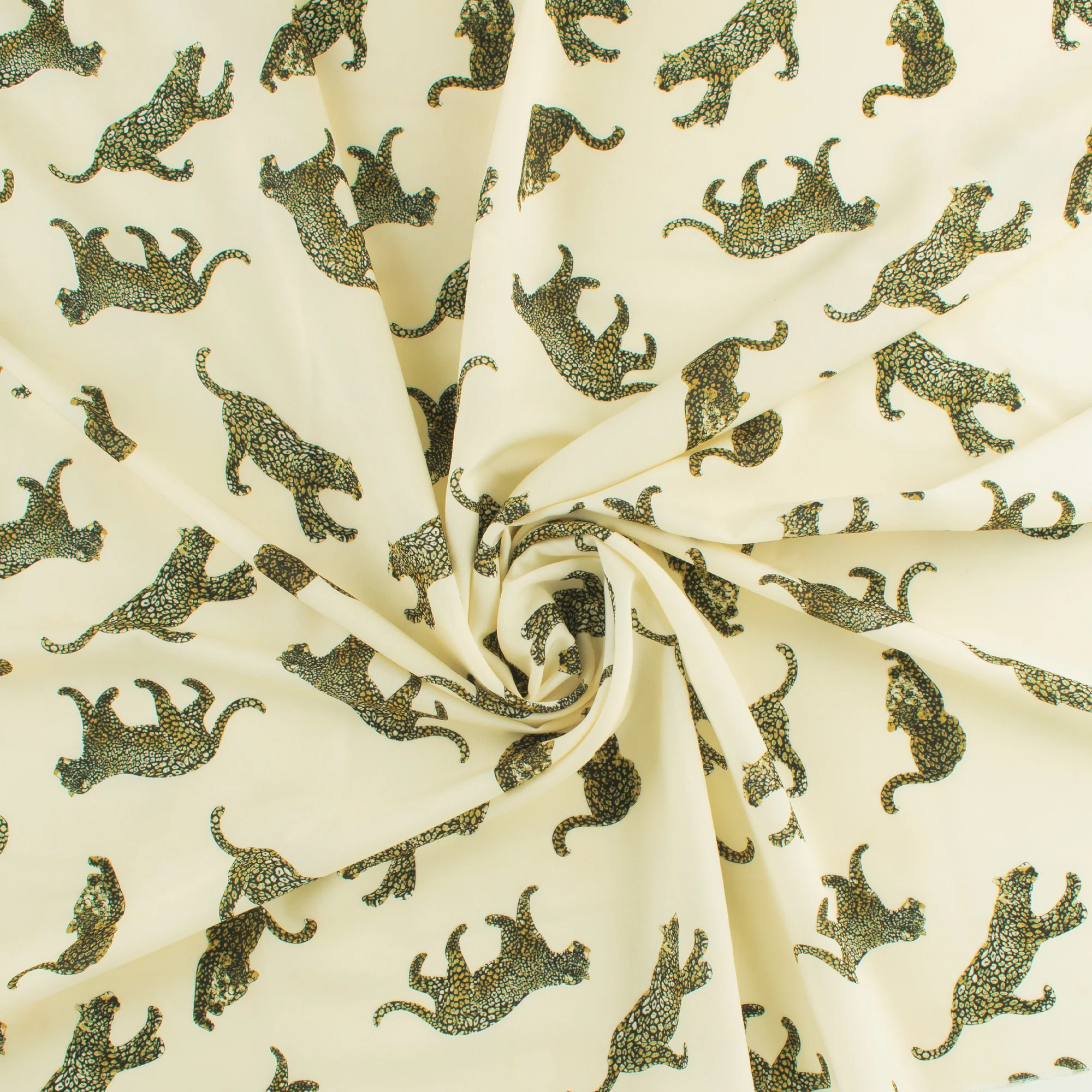 Peachskin Faille Print - NORA - 011 - Ivory - Image 2
