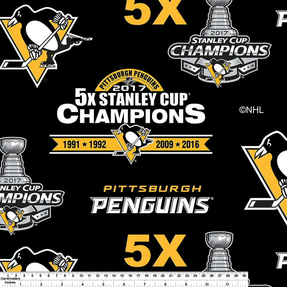 Pittsburgh Penguins - NHL Fleece Print - Logo - Image 2