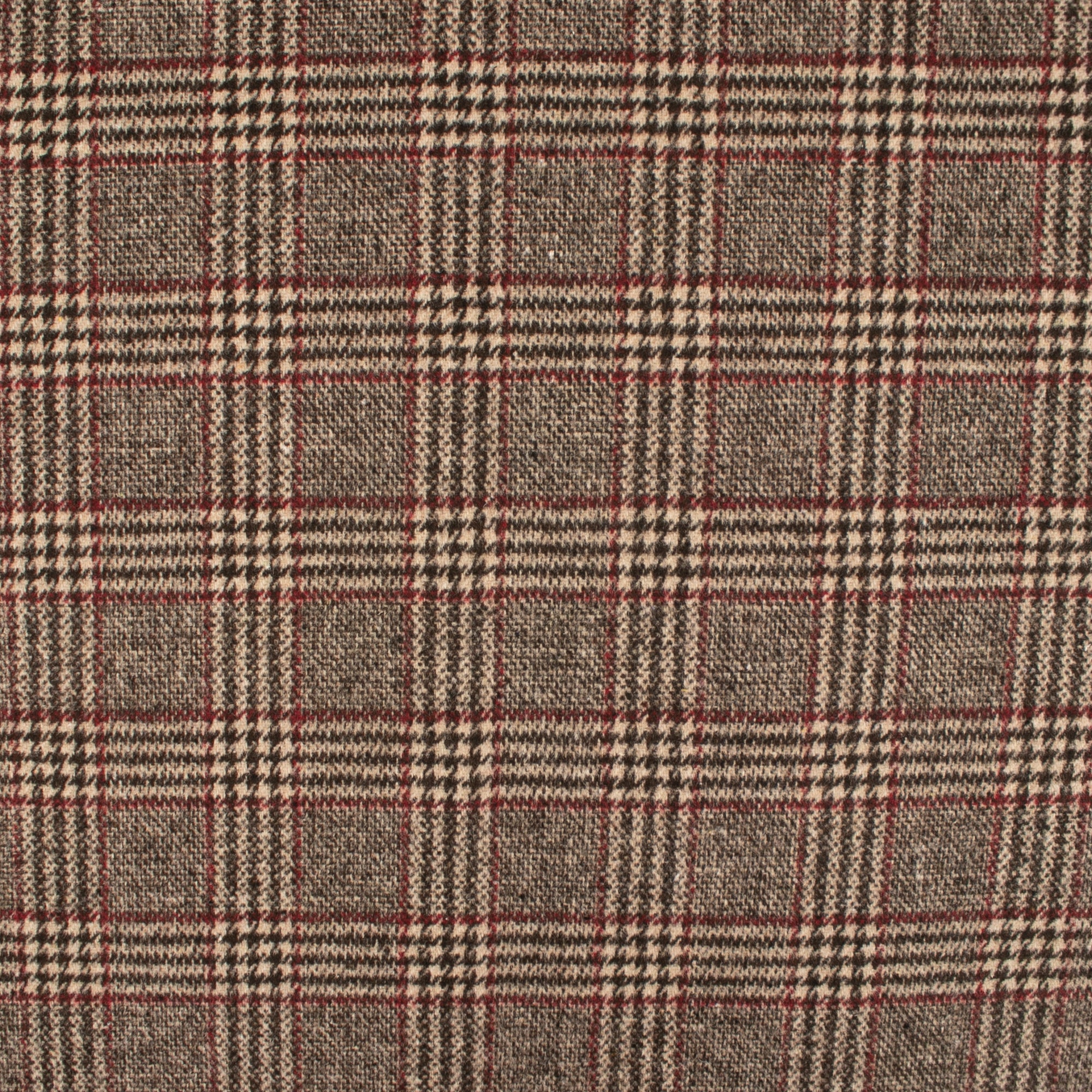Plaid and tweed - DOWNTOWN - Prince of Galles - Chocolate brown