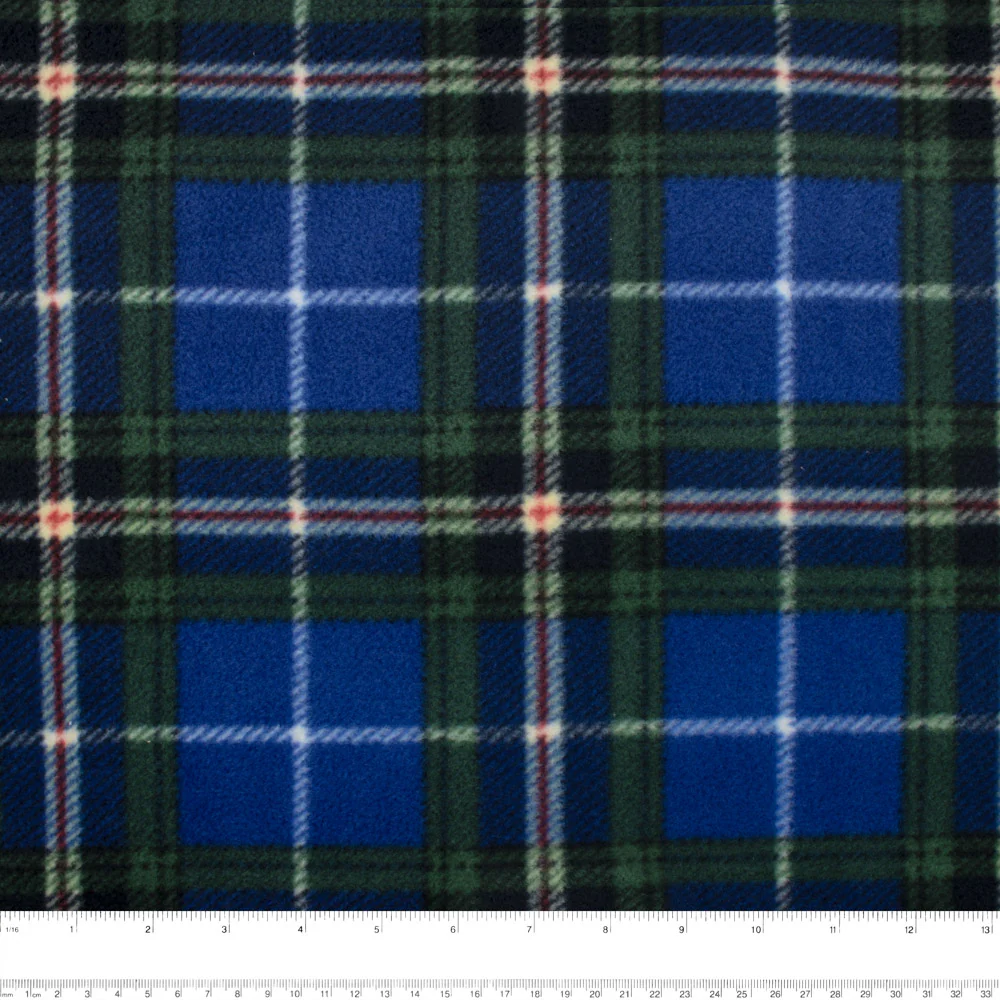 PLAID Bonded to Chenille - Nova scotia - Blue - Image 2