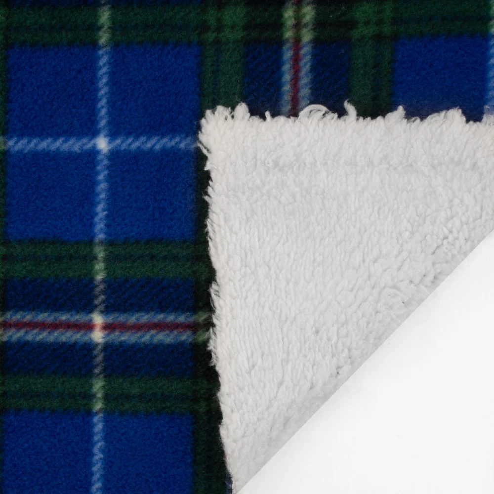 PLAID Bonded to Chenille - Nova scotia - Blue - Image 4