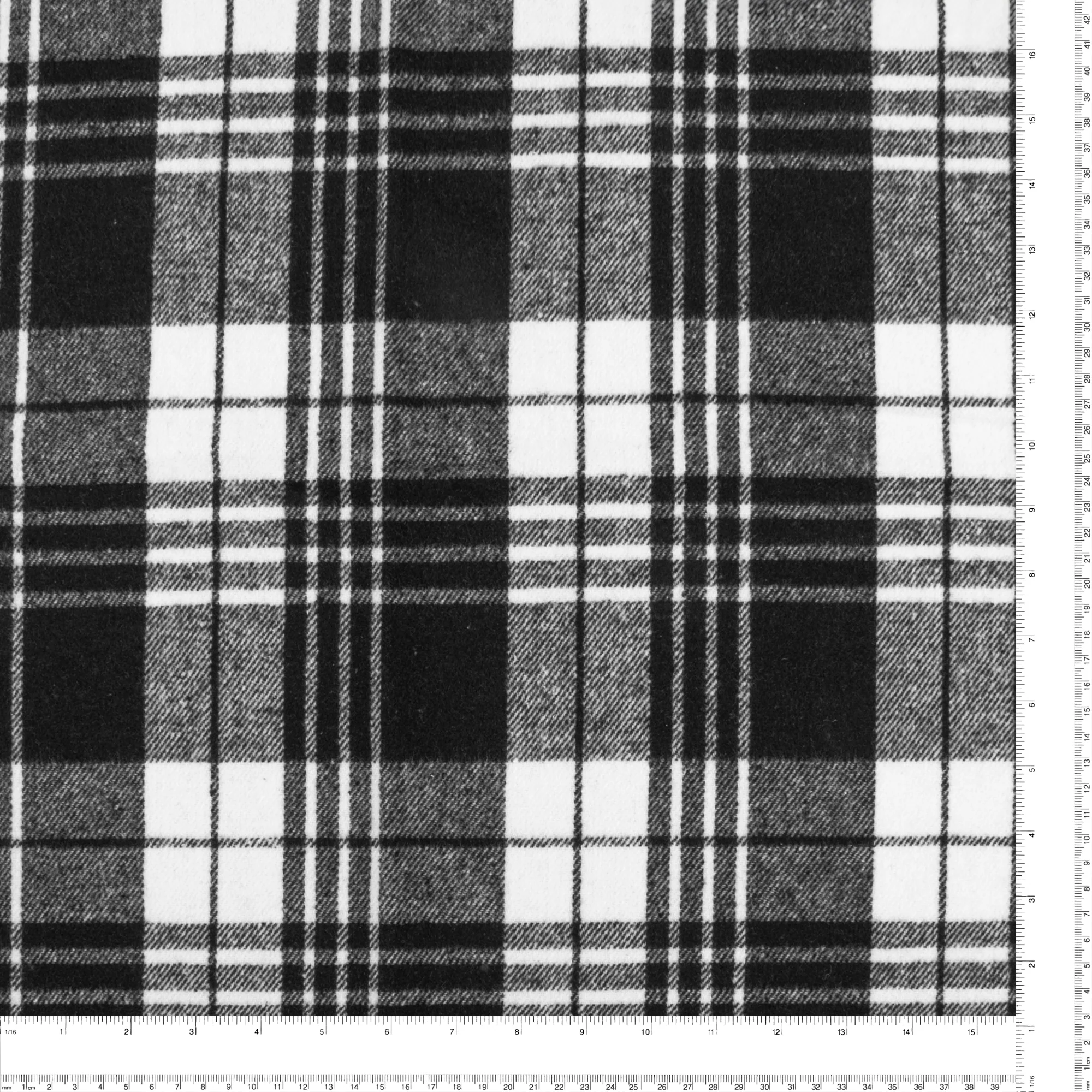 Plaid Jacketing - LUMBERJACK - 016 - White - Image 3