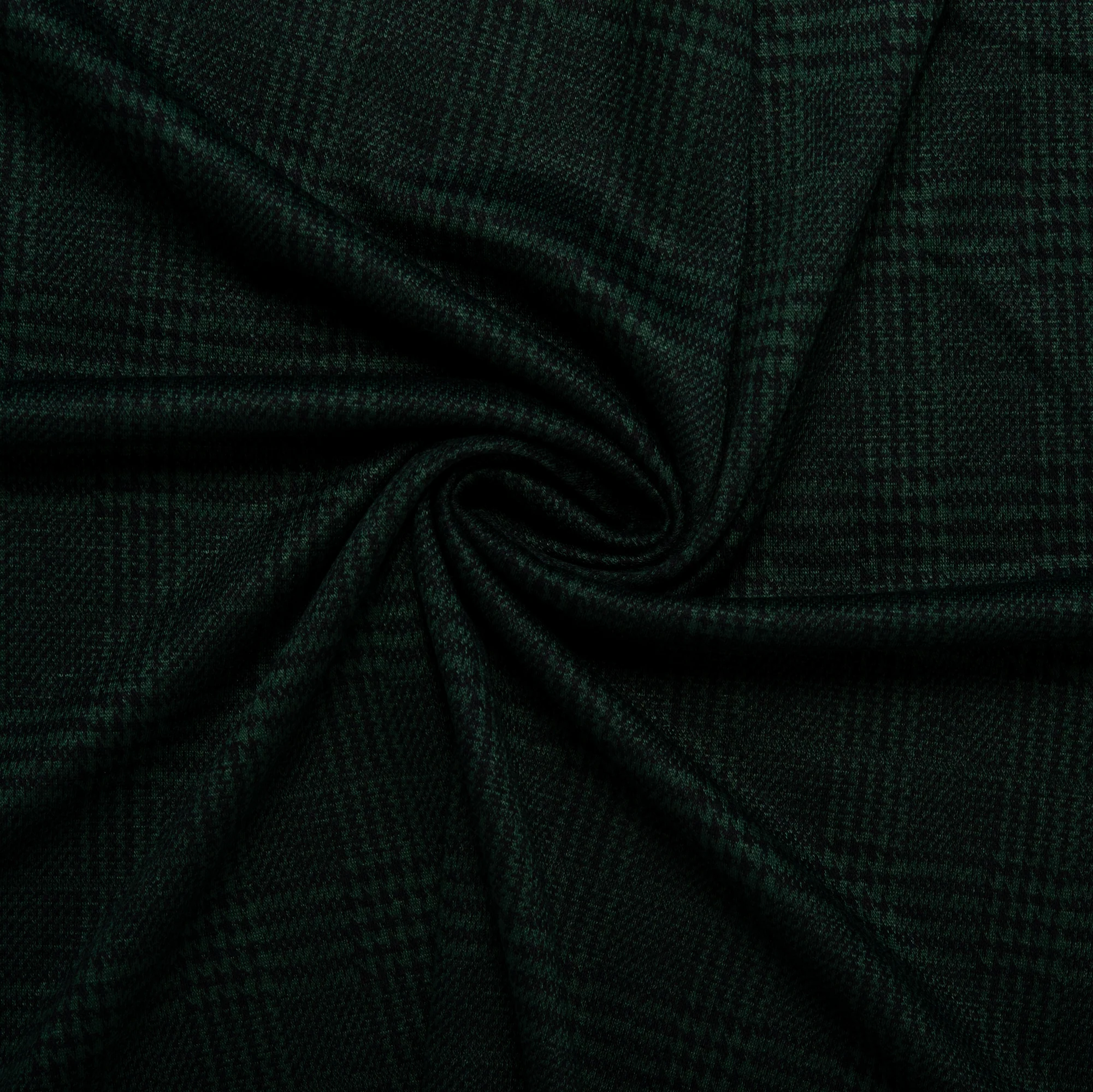 Plaid & Jacquard Fashion Knit - Houndstooth - Green - Image 2