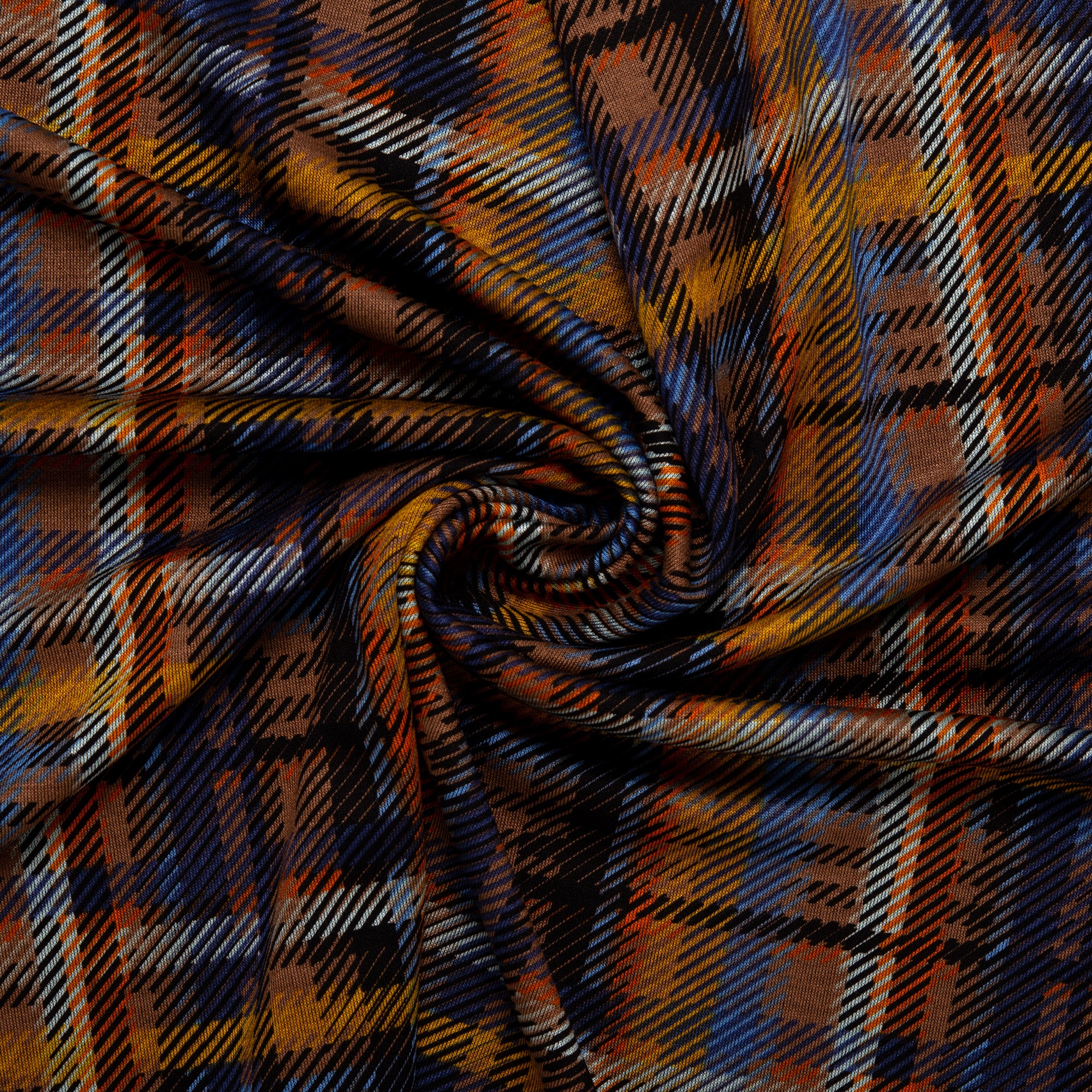 Plaid & Jacquard Fashion Knit - Plaids - Beige / Blue - Image 2