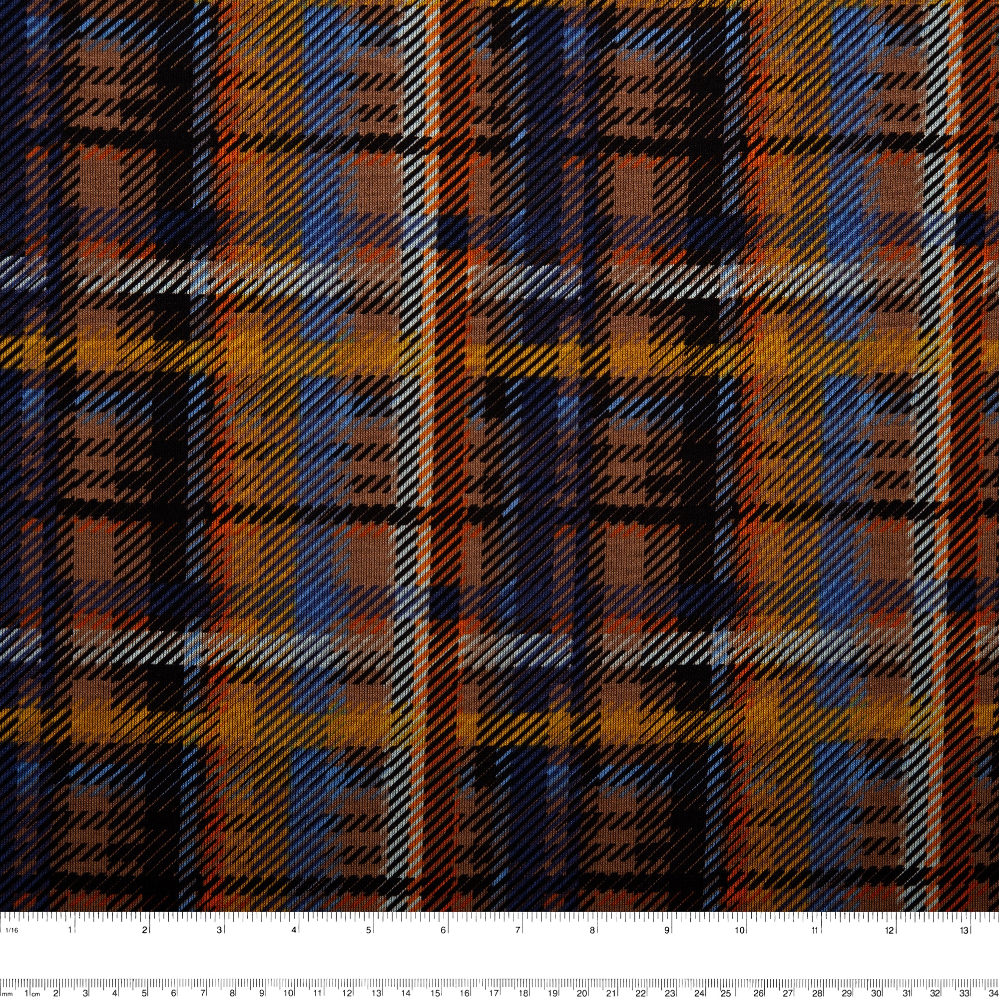 Plaid & Jacquard Fashion Knit - Plaids - Beige / Blue - Image 3