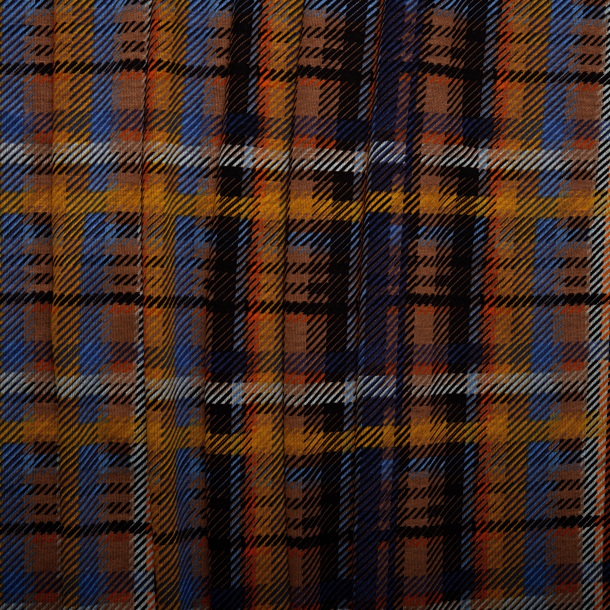 Plaid & Jacquard Fashion Knit - Plaids - Beige / Blue - Image 4