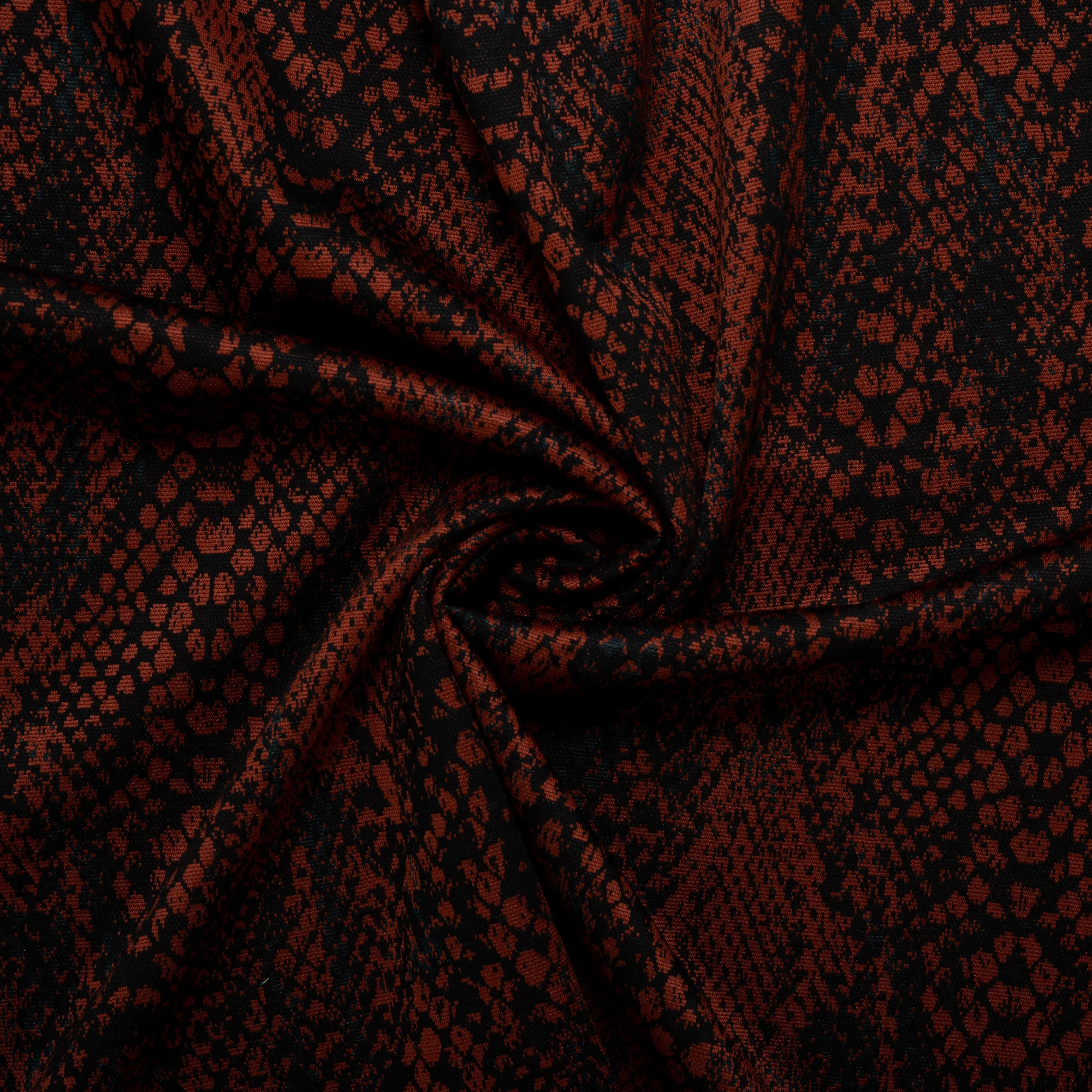 Plaid & Jacquard Fashion Knit - Snake - Maple - Image 2