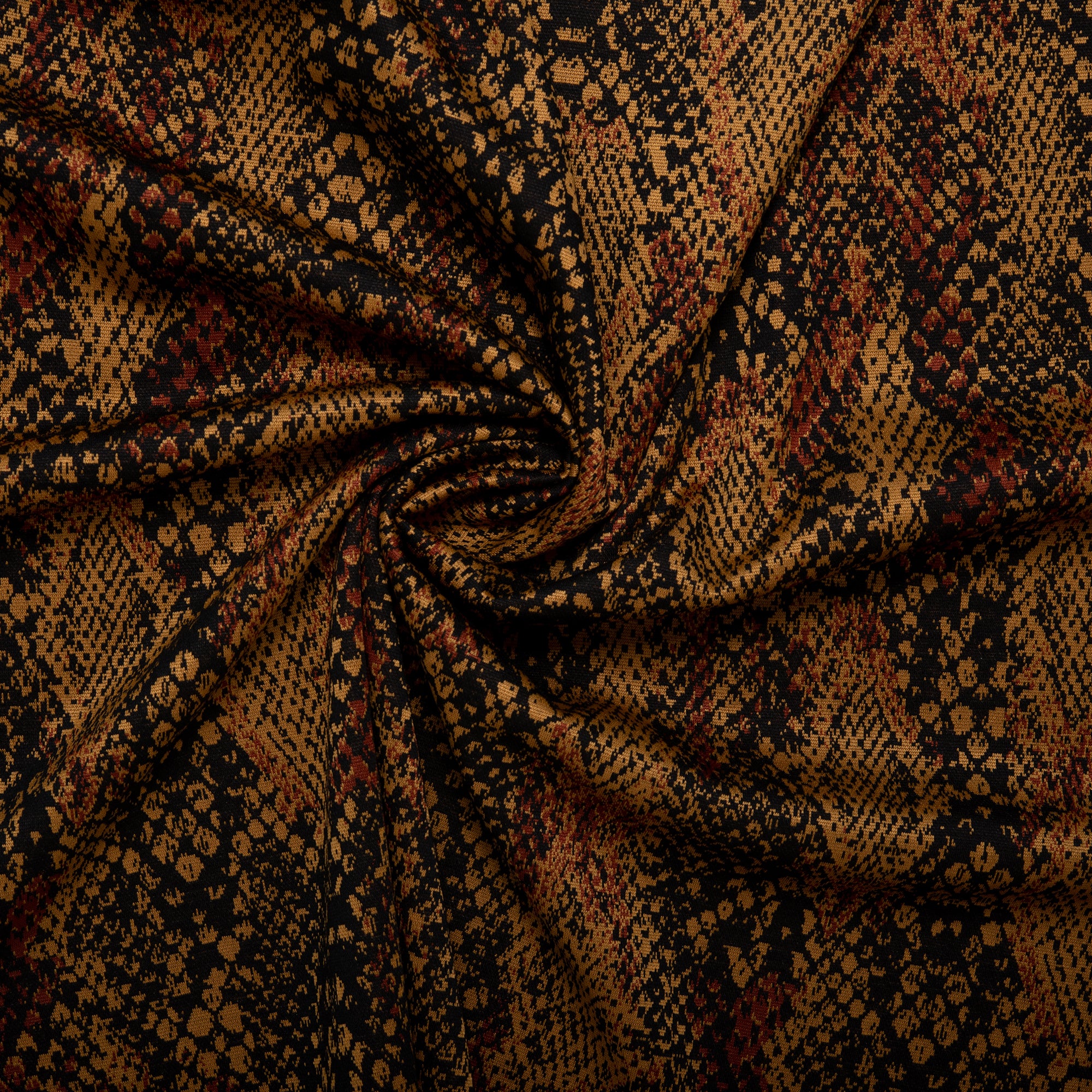 Plaid & Jacquard Fashion Knit - Snakes - Brown - Image 2