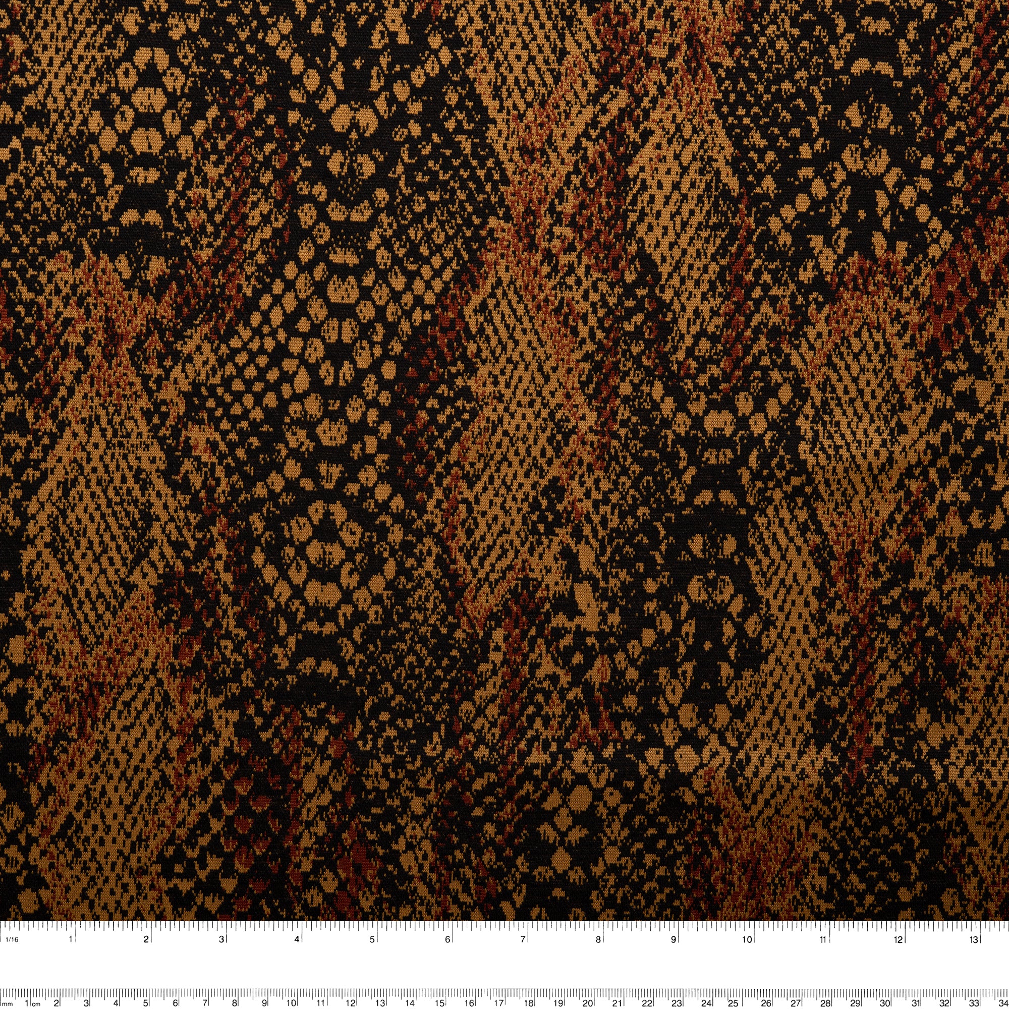 Plaid & Jacquard Fashion Knit - Snakes - Brown - Image 3