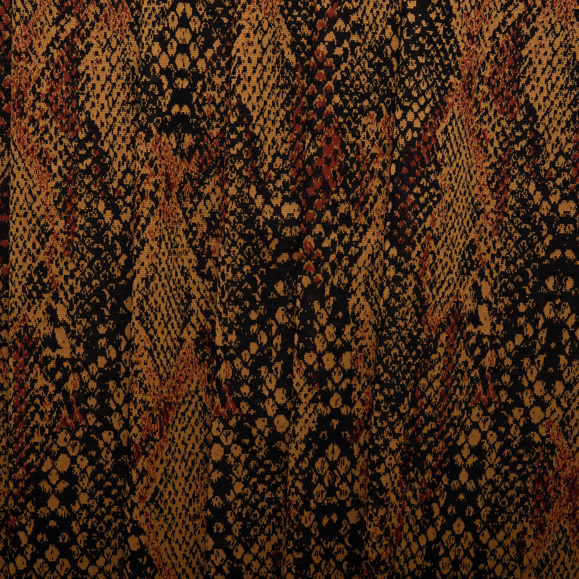 Plaid & Jacquard Fashion Knit - Snakes - Brown - Image 4