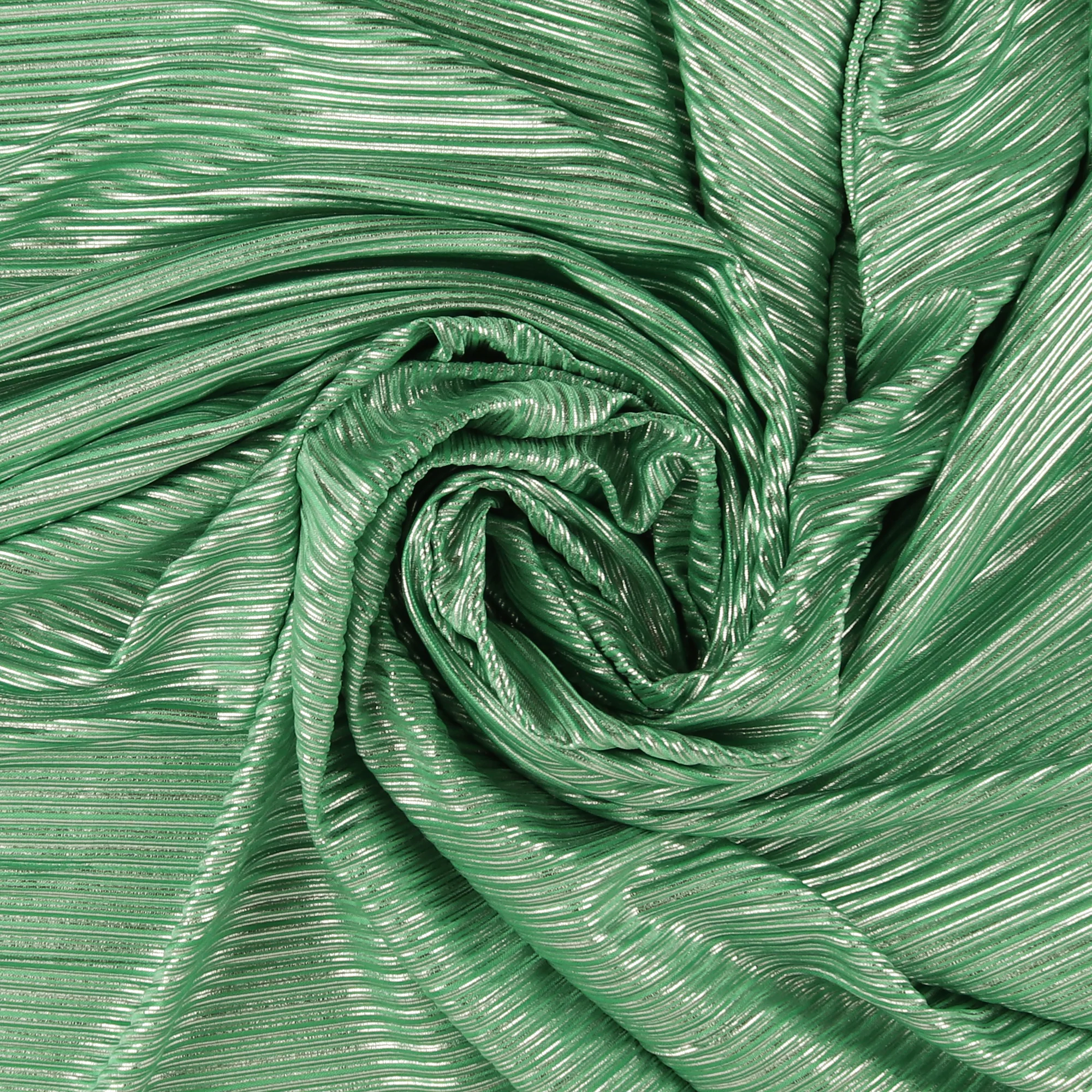 Pleated Foil fabric - LAST DANCE - 006 - Green - Image 2