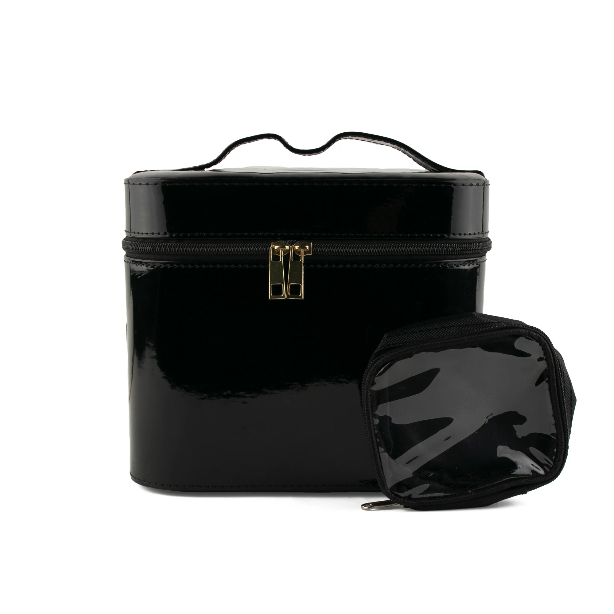 Pleather Box 23 x 17 x 20CM - Shiny Black - Image 2