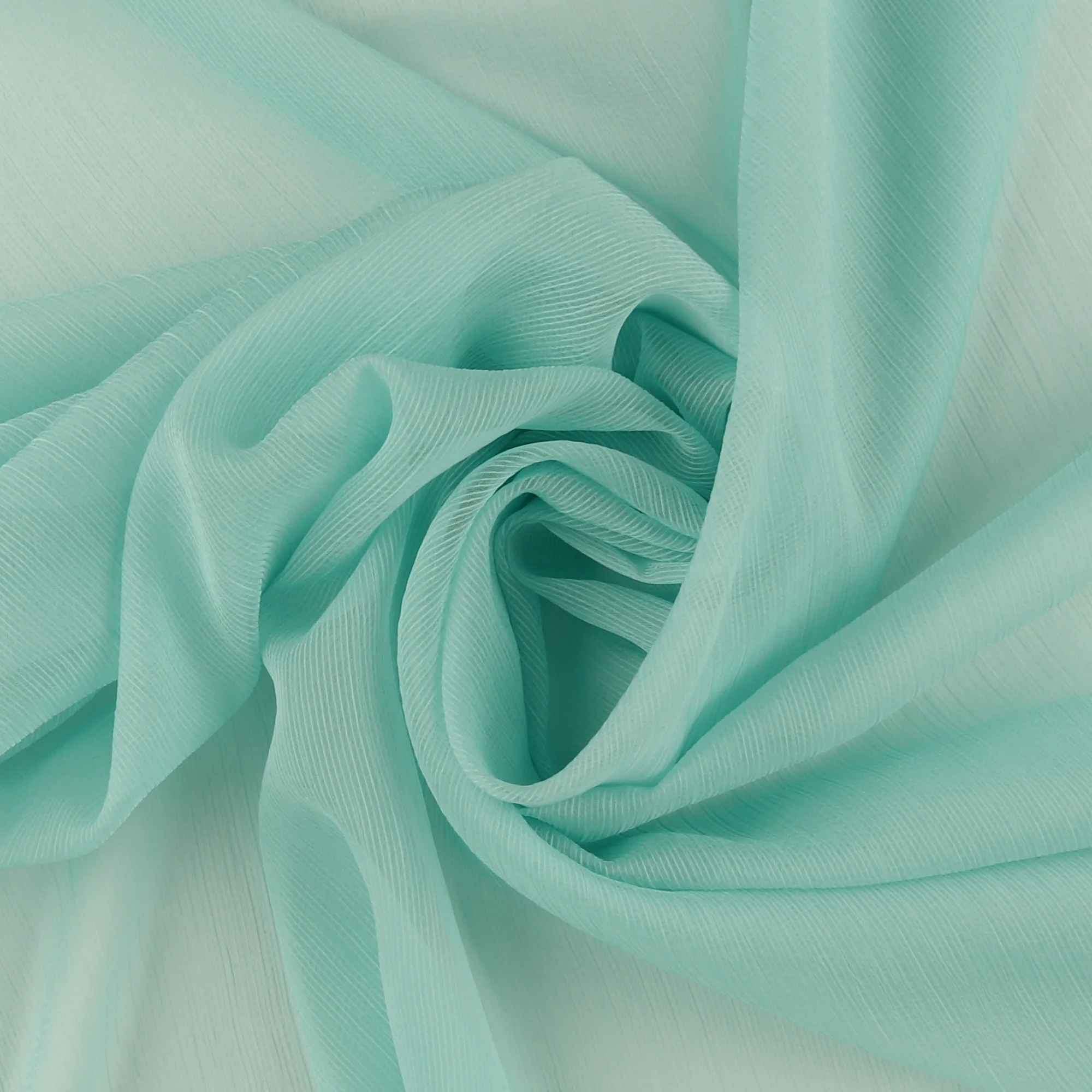 Polyester Chiffon -SARAH - 001 - Aqua - Image 2