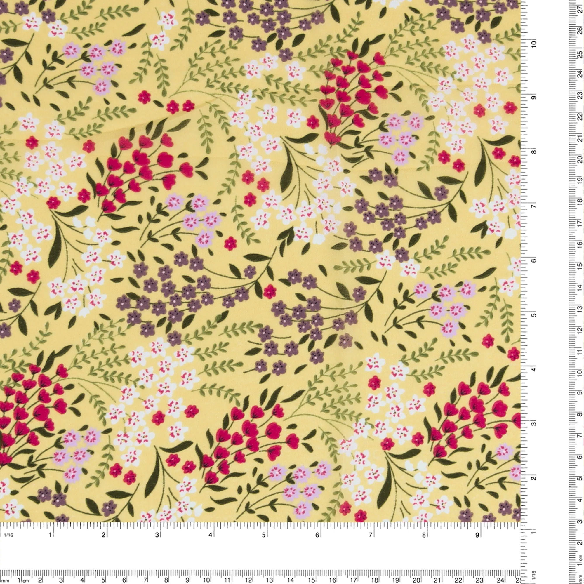 Polyester Print - CLARA - 010 - Yellow - Image 3