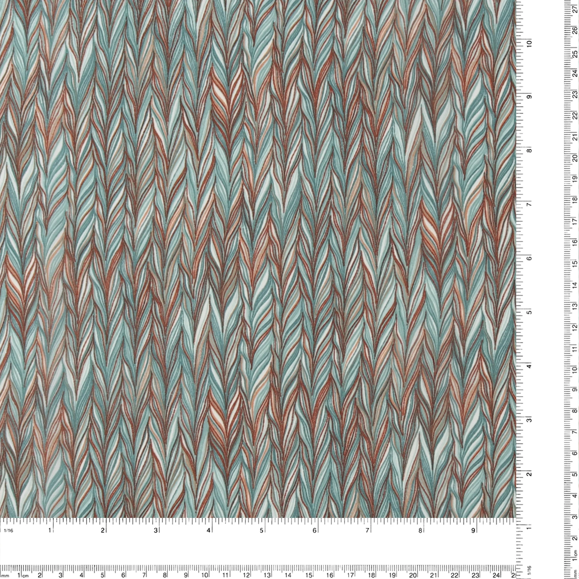Polyester Print - CLARA - 016 - Turquoise - Image 3