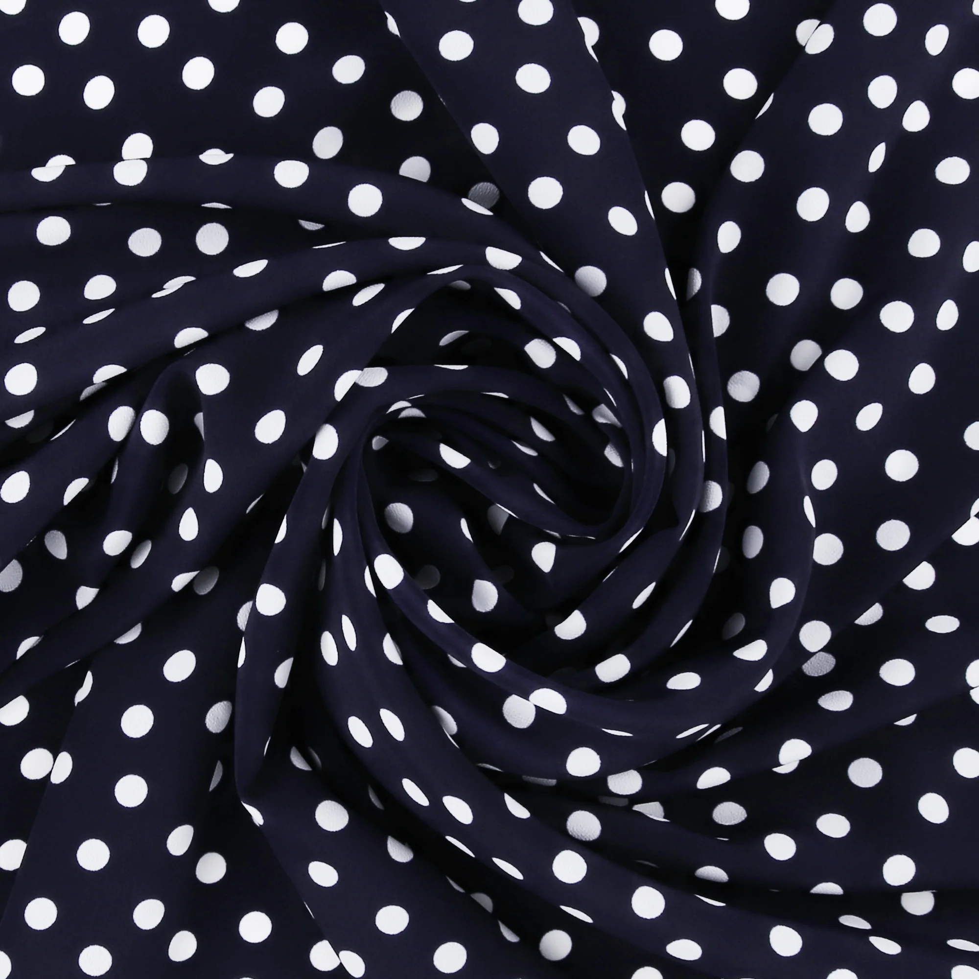 Polyester Print - SARAH - 033 - Dark Navy - Image 2