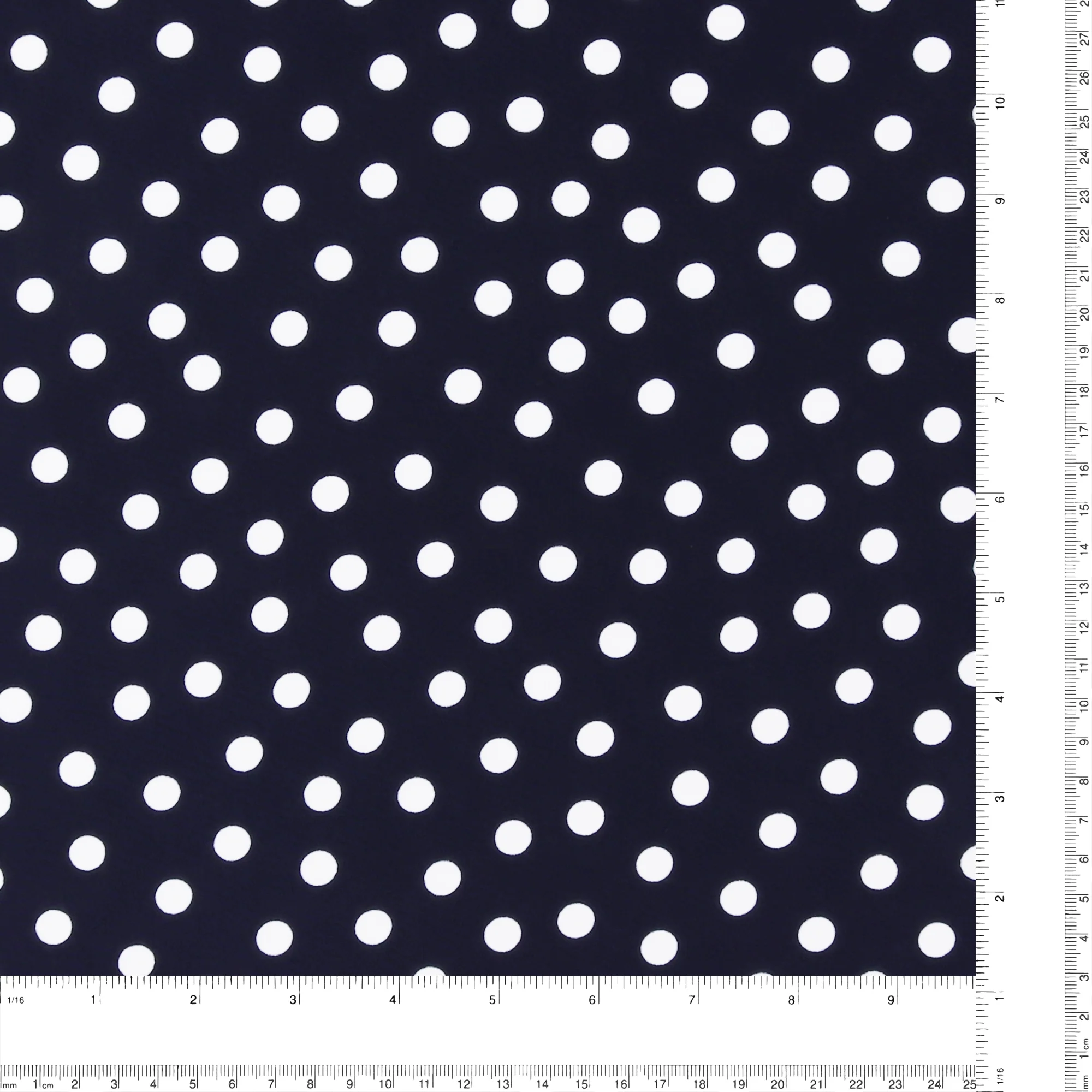 Polyester Print - SARAH - 033 - Dark Navy - Image 3