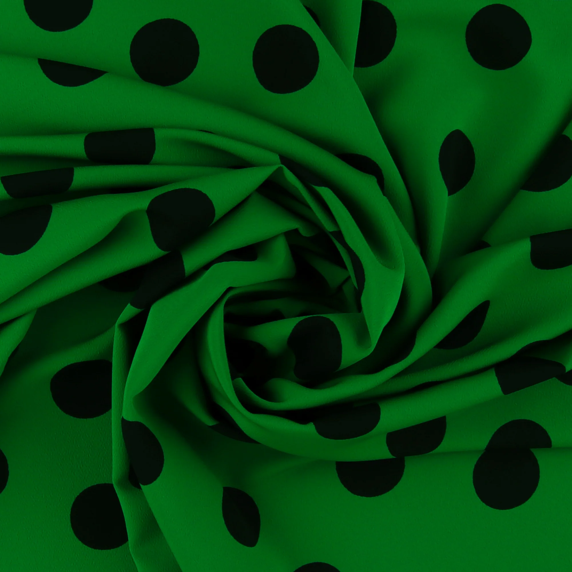 Polyester Print - SARAH - 037 - Green - Image 2