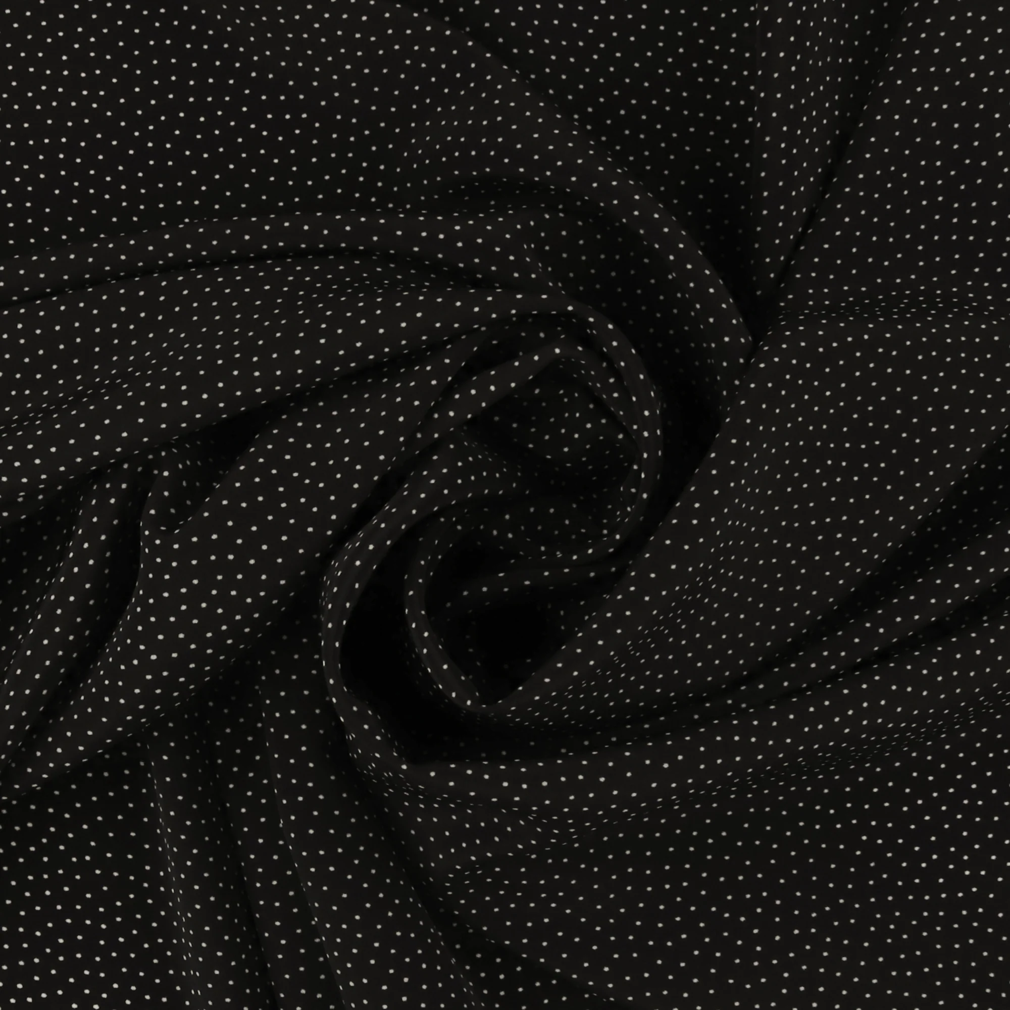 Polyester Print - SARAH - 038 - Black - Image 2