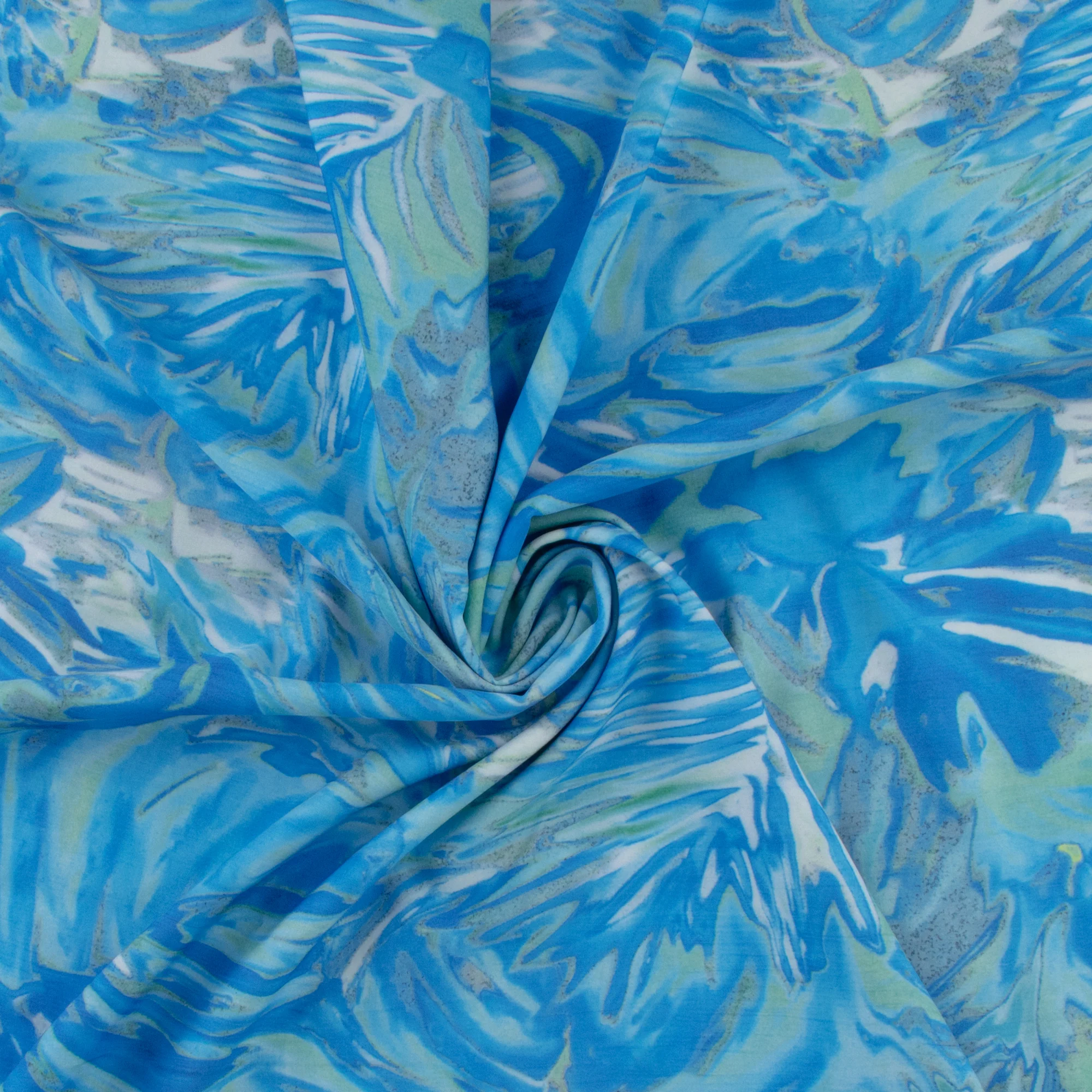 Polyester Print - SOPHIE - 011 - Blue - Image 2