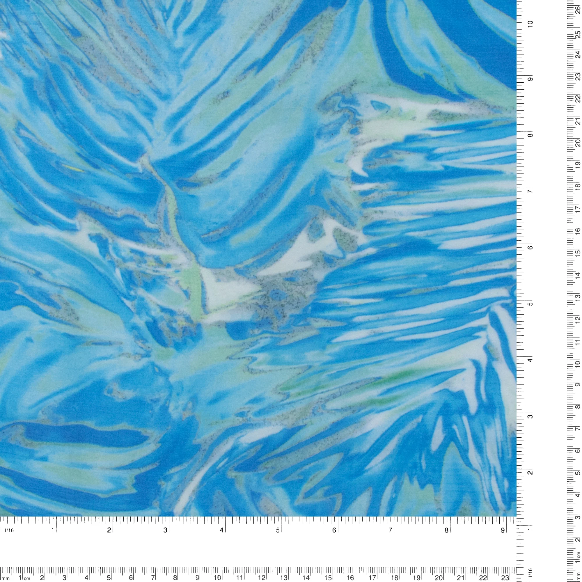 Polyester Print - SOPHIE - 011 - Blue - Image 3