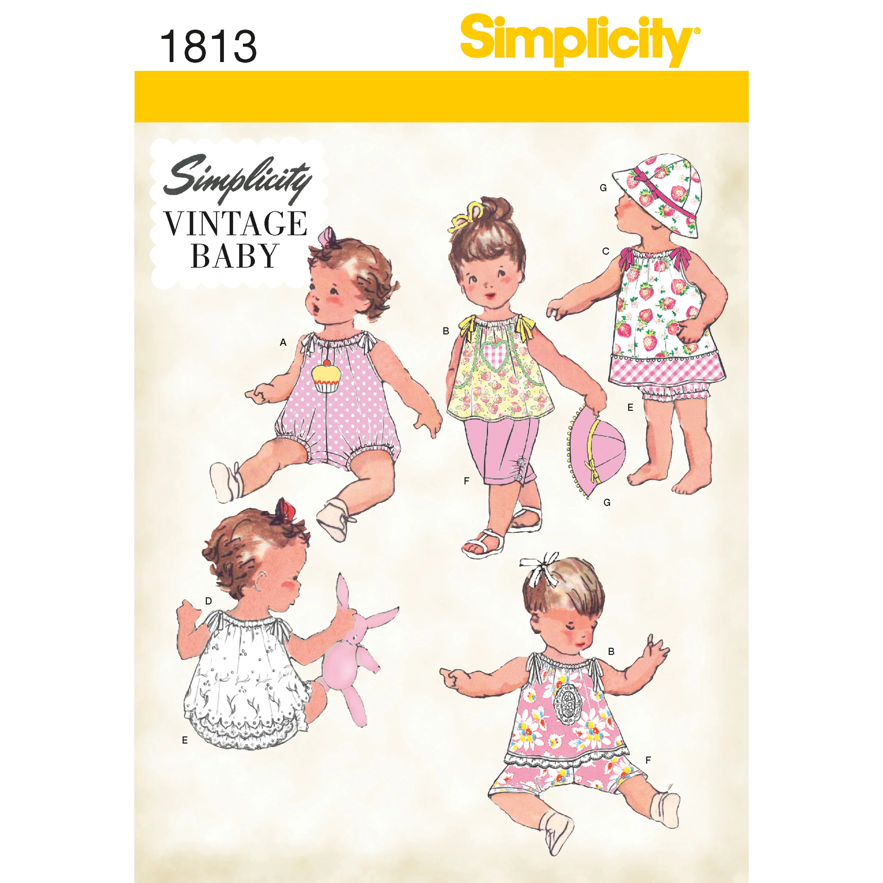 Simplicity S1813 SPORTSWEAR BABIES (XXS-XS-S-M-L)