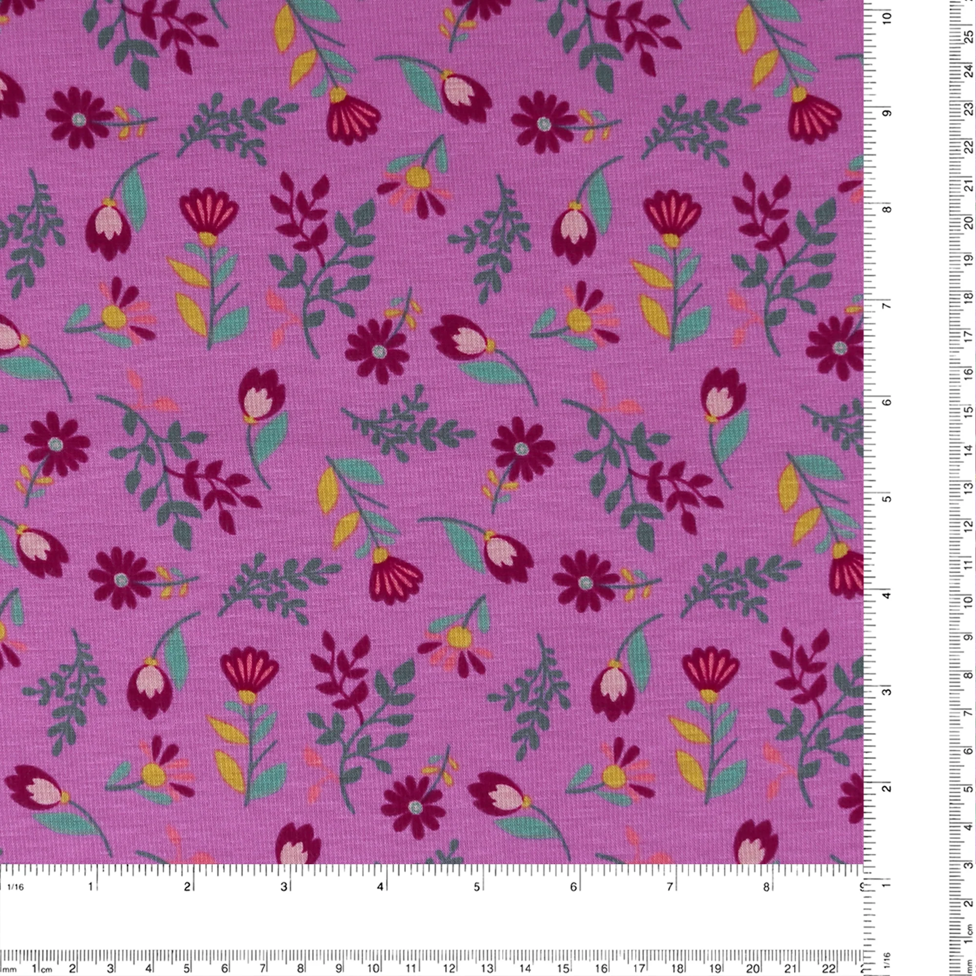 Printed Alpine Fleece - LADYBUG - Magenta - Image 3