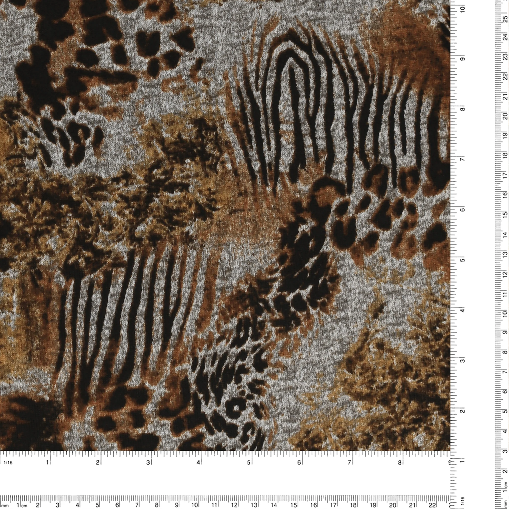 Printed Brushed Knit - FUZZY - 003 - Fawn - Image 3
