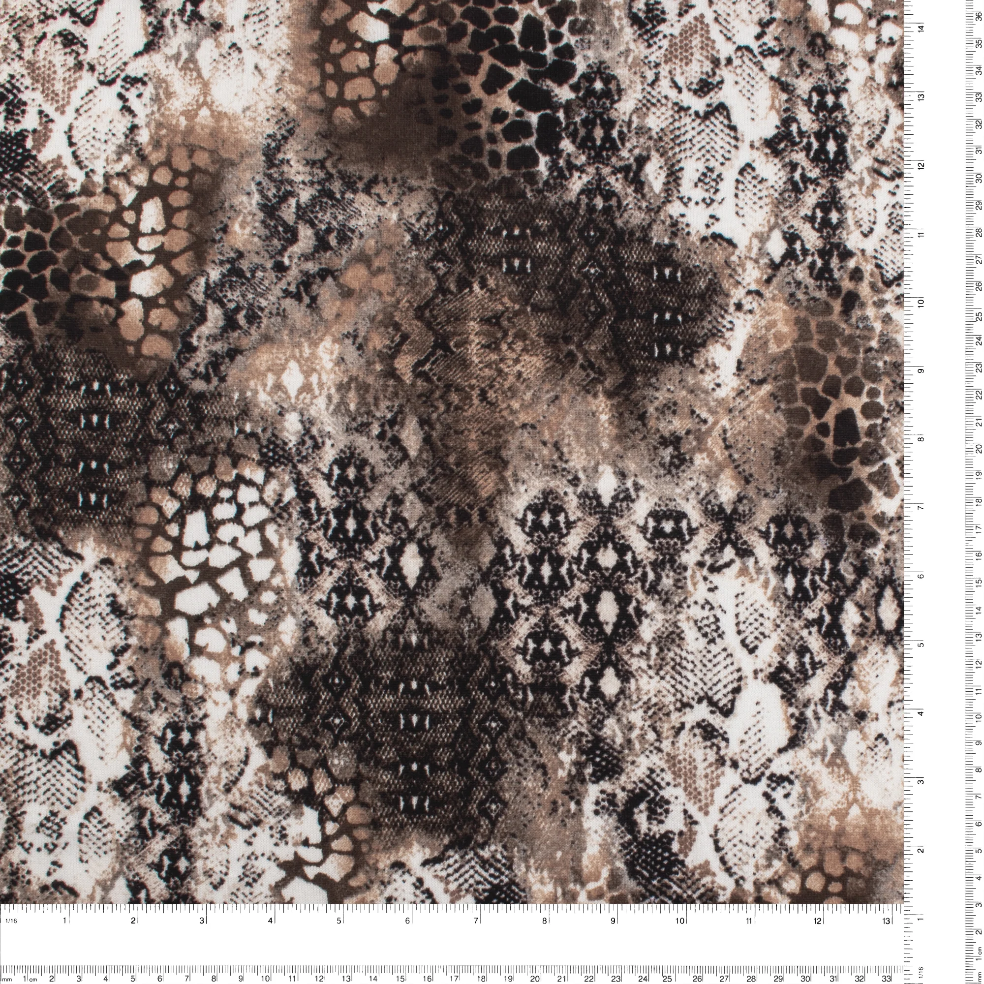 Printed Brushed Knit - FUZZY - 022 - Fawn - Image 3