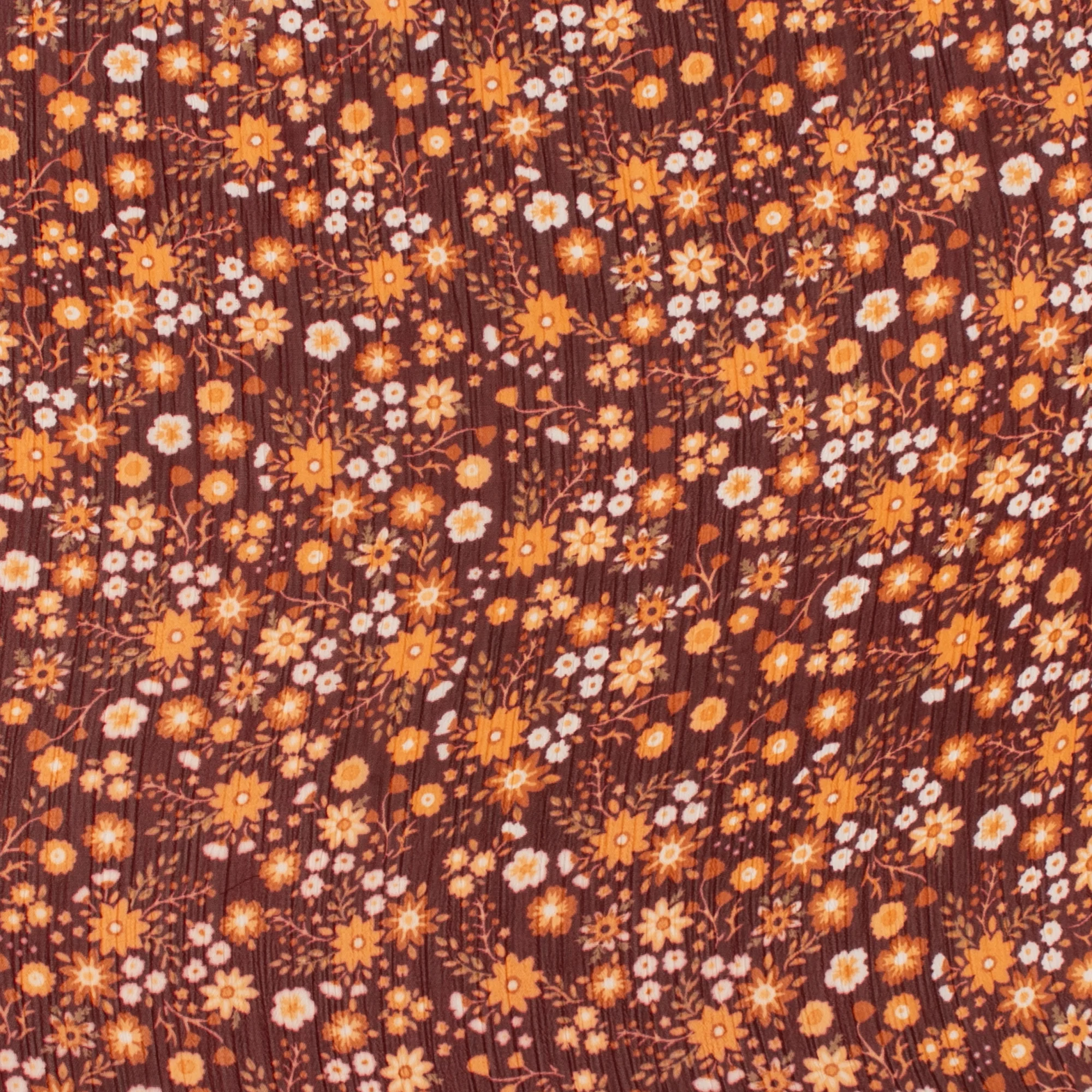 Printed Chiffon - AMANDA - Florals - Burgundy