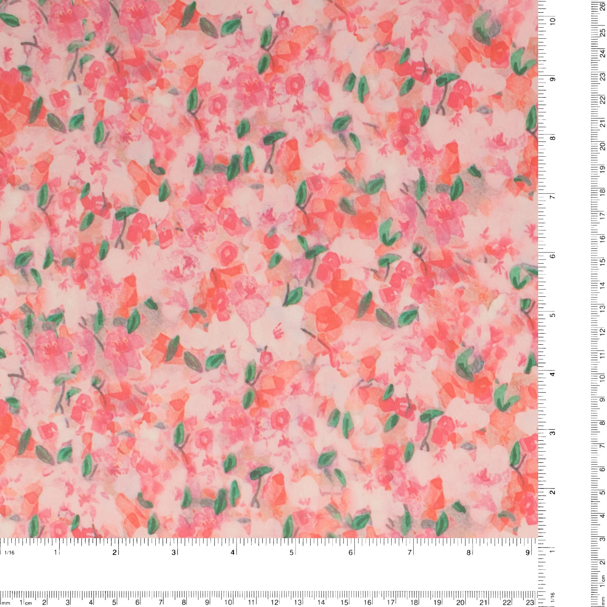 Printed Chiffon - COVENT GARDEN - 003 - Rose - Image 3