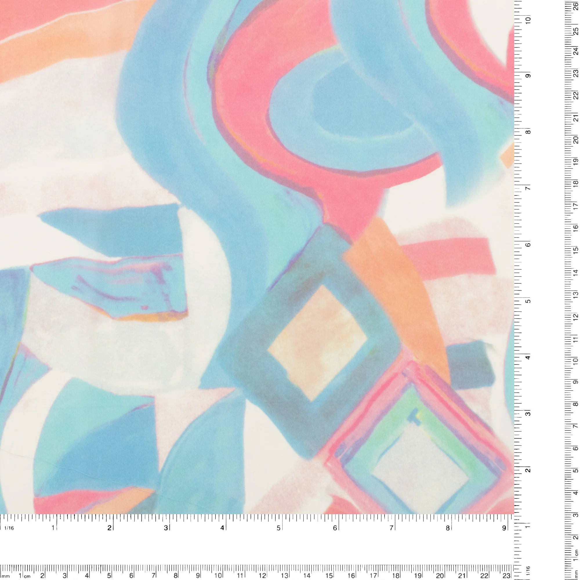 Printed Chiffon - DAY DREAM - 001 - Blue - Image 3