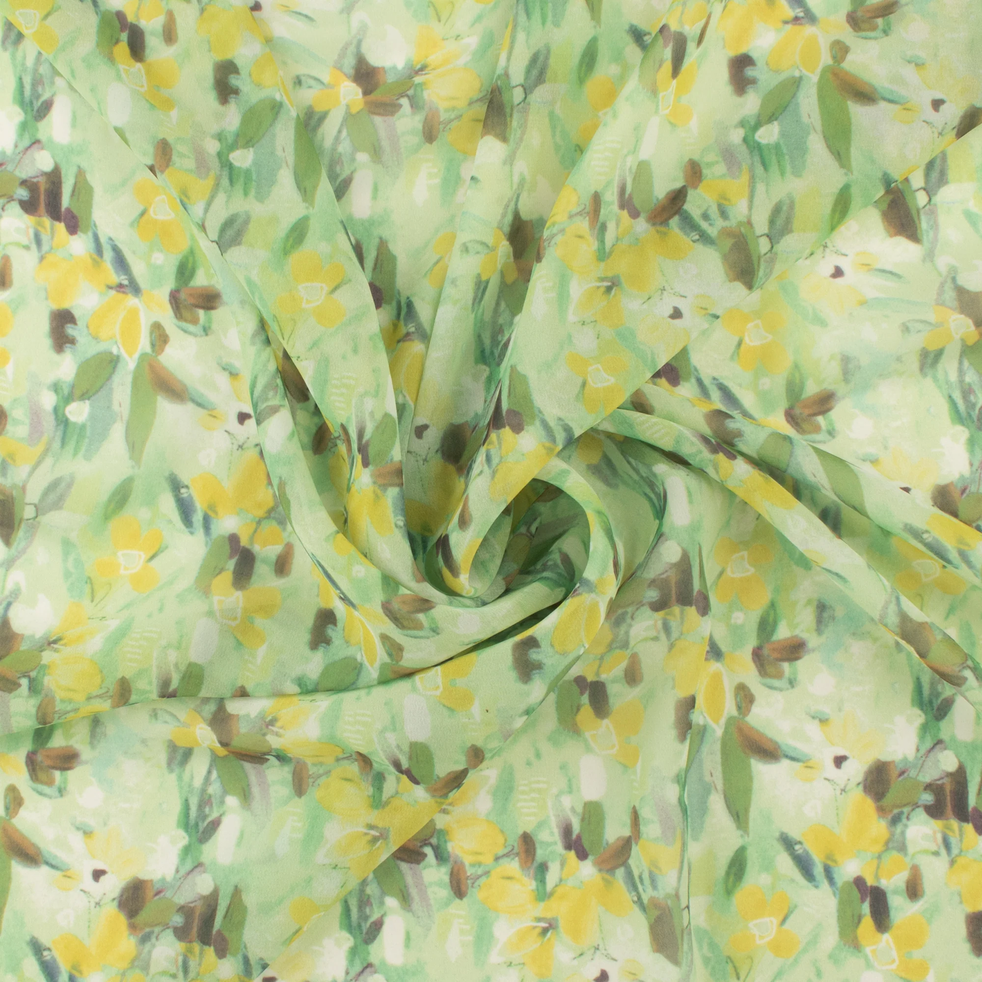 Printed Chiffon - DAY DREAM - 004 - Mint - Image 2