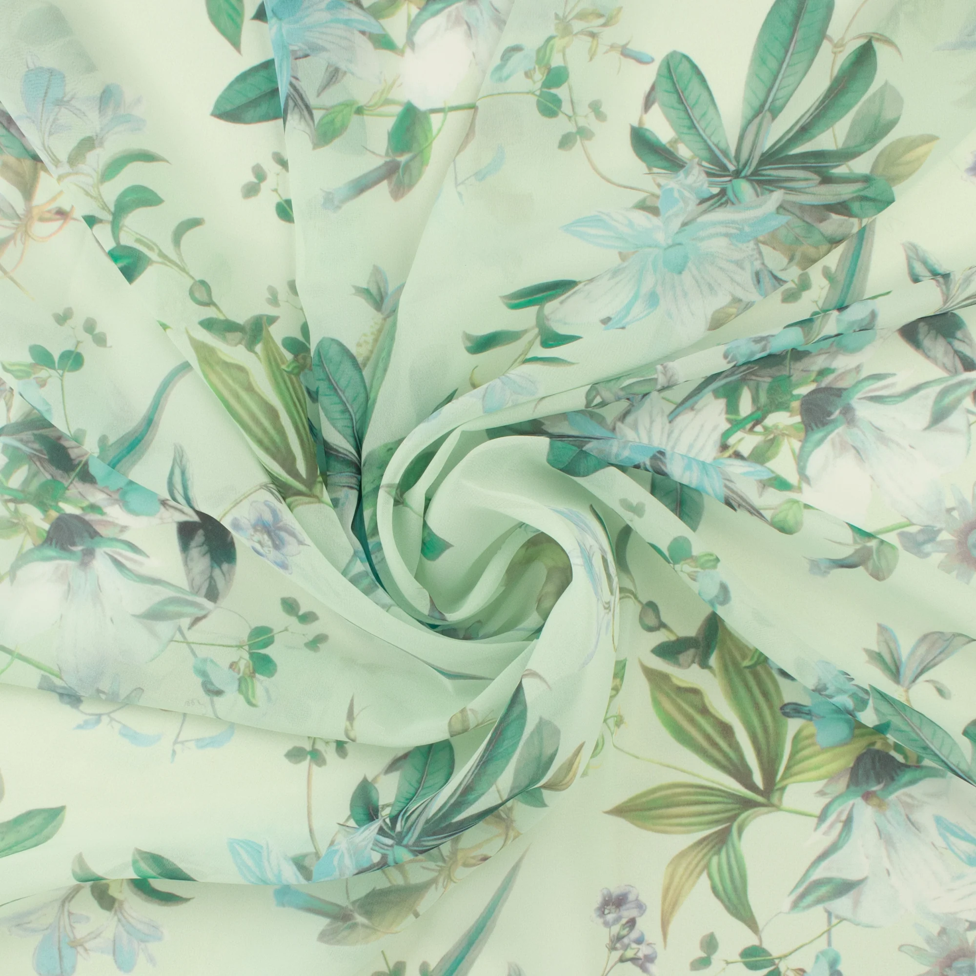 Printed Chiffon - DAY DREAM - 006 - Pistachio - Image 2