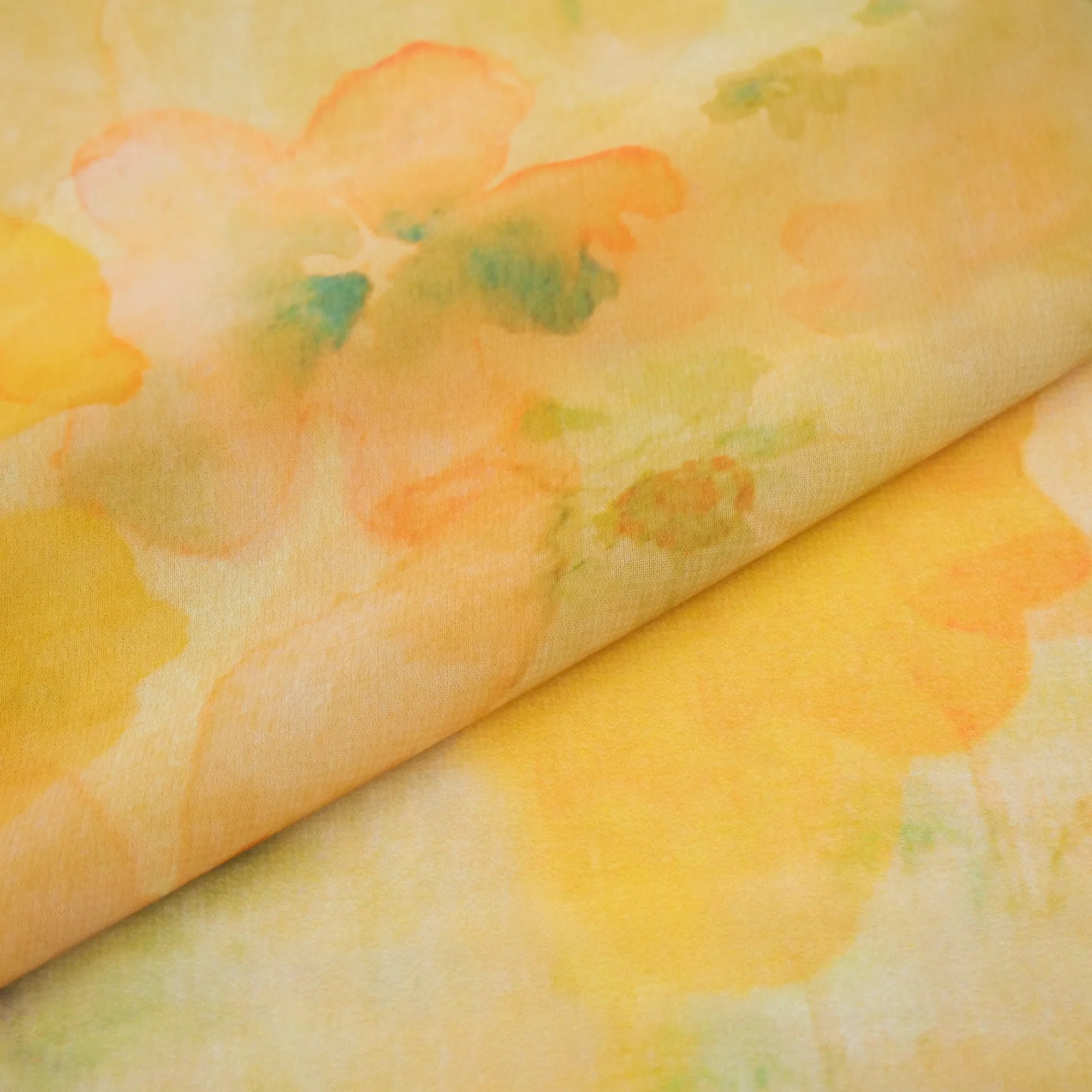 Printed Chiffon - ELEGANZA - 003 - Soft banana - Image 2