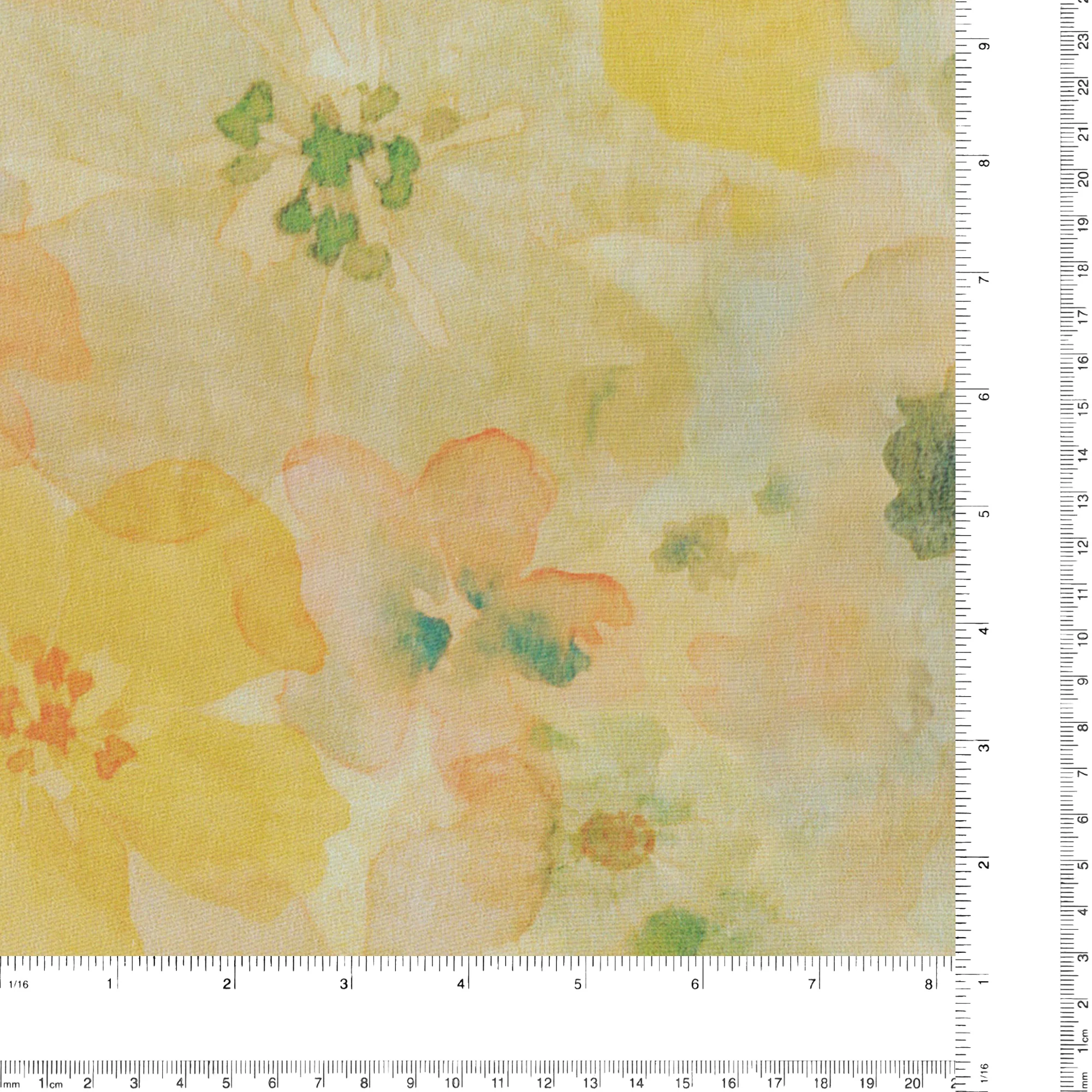 Printed Chiffon - ELEGANZA - 003 - Soft banana - Image 4