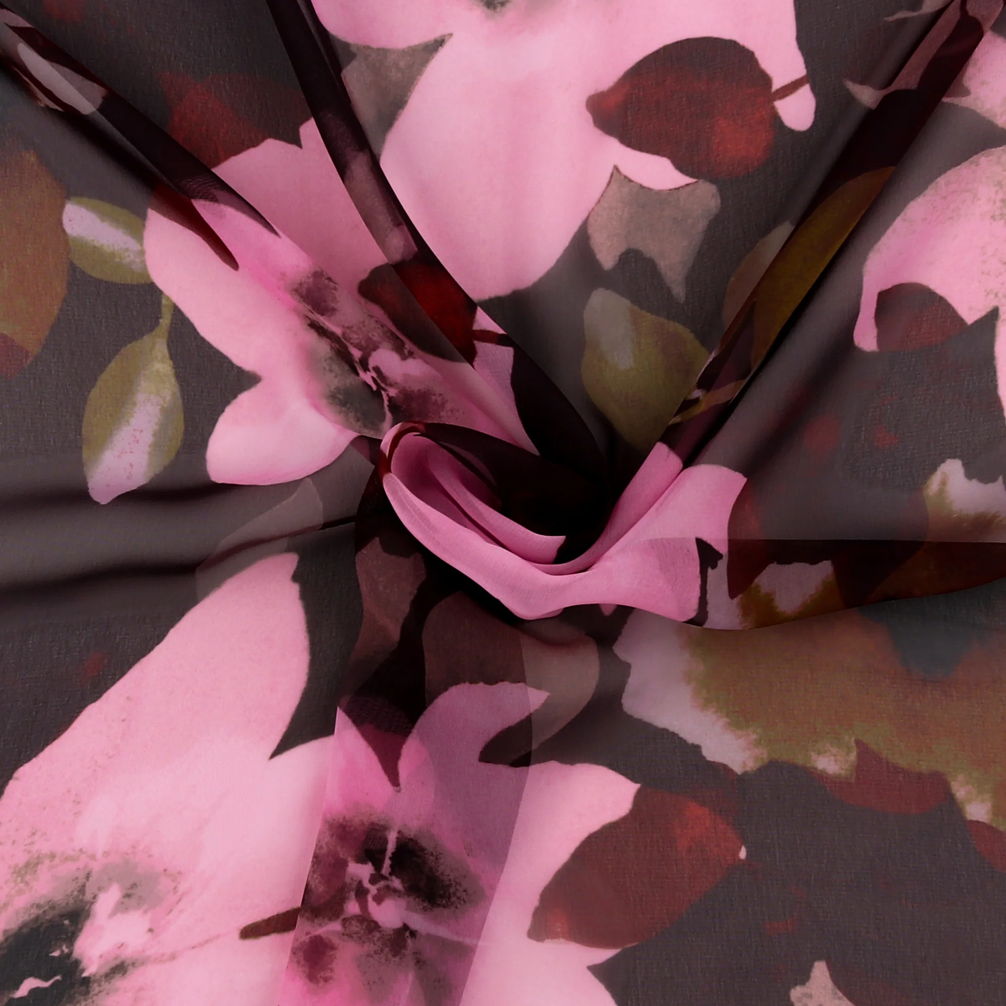 Printed Chiffon - GABRIELLA - 011 - Brown - Image 2