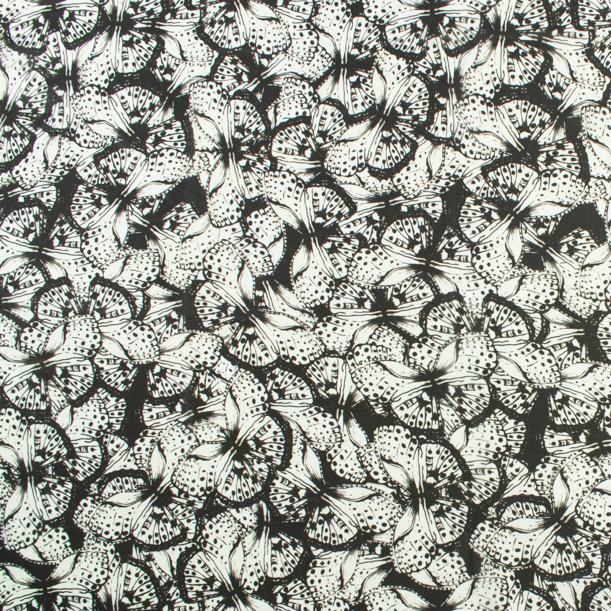 Printed Chiffon - MUSE - 001 - Black