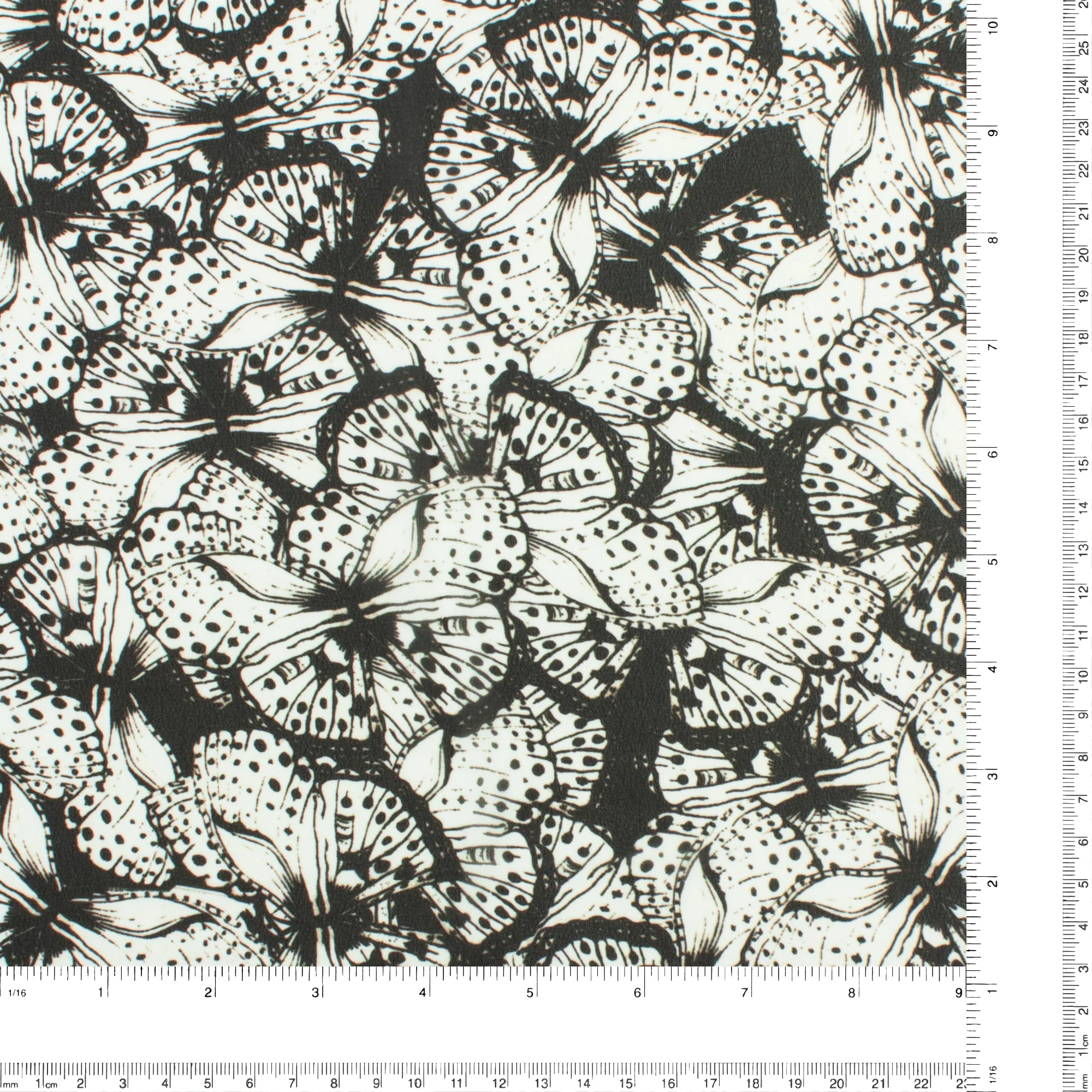 Printed Chiffon - MUSE - 001 - Black - Image 3