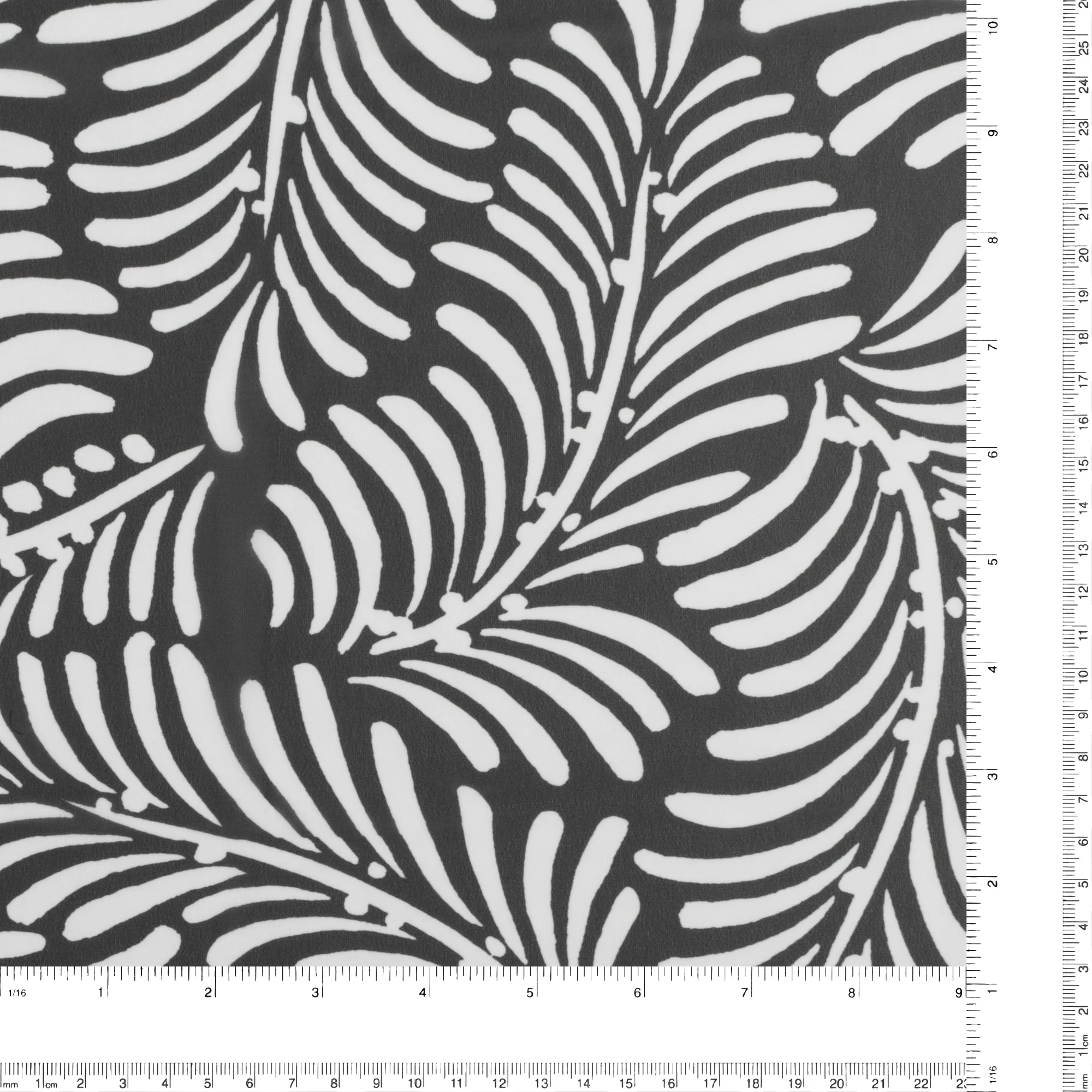 Printed Chiffon - MUSE - 003 - Black - Image 3