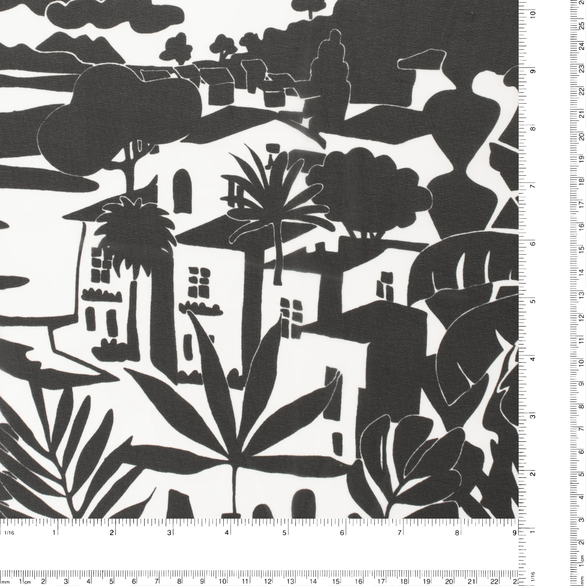 Printed Chiffon - MUSE - 004 - White - Image 3