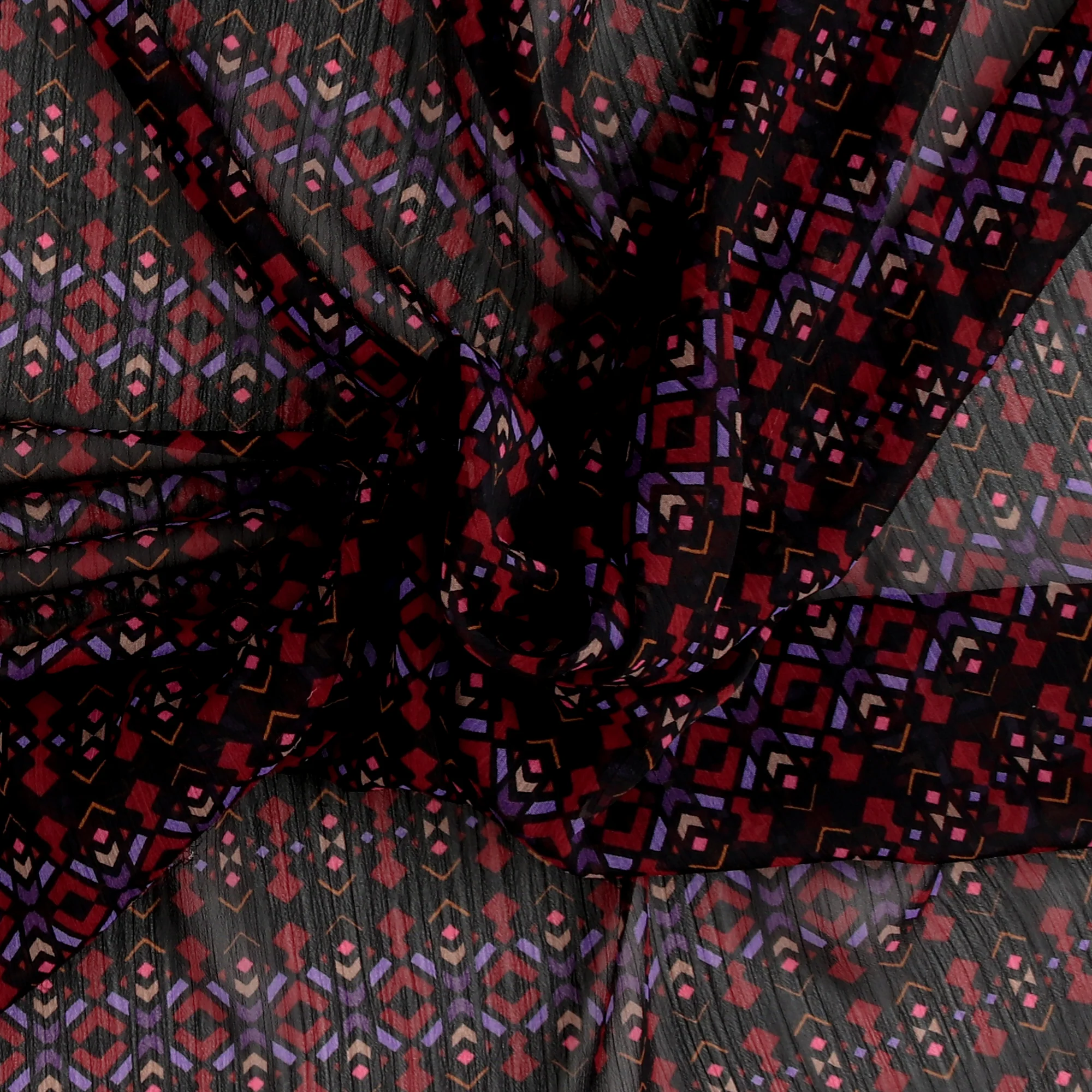 Printed Chiffon - ROTTERDAM - 002 - Black - Image 2